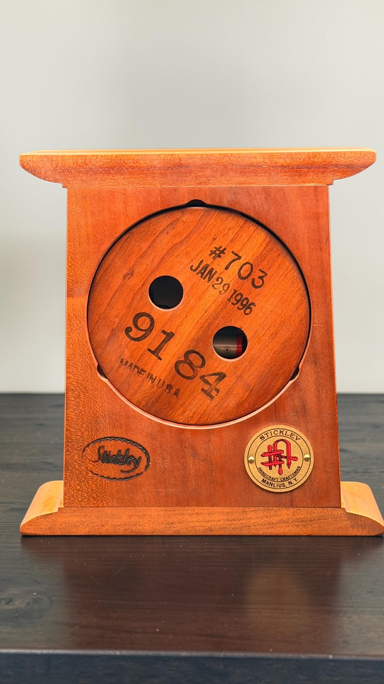 Stickley Mission Oak Mantel Clock – Arts & Crafts Style – Quartz Movement