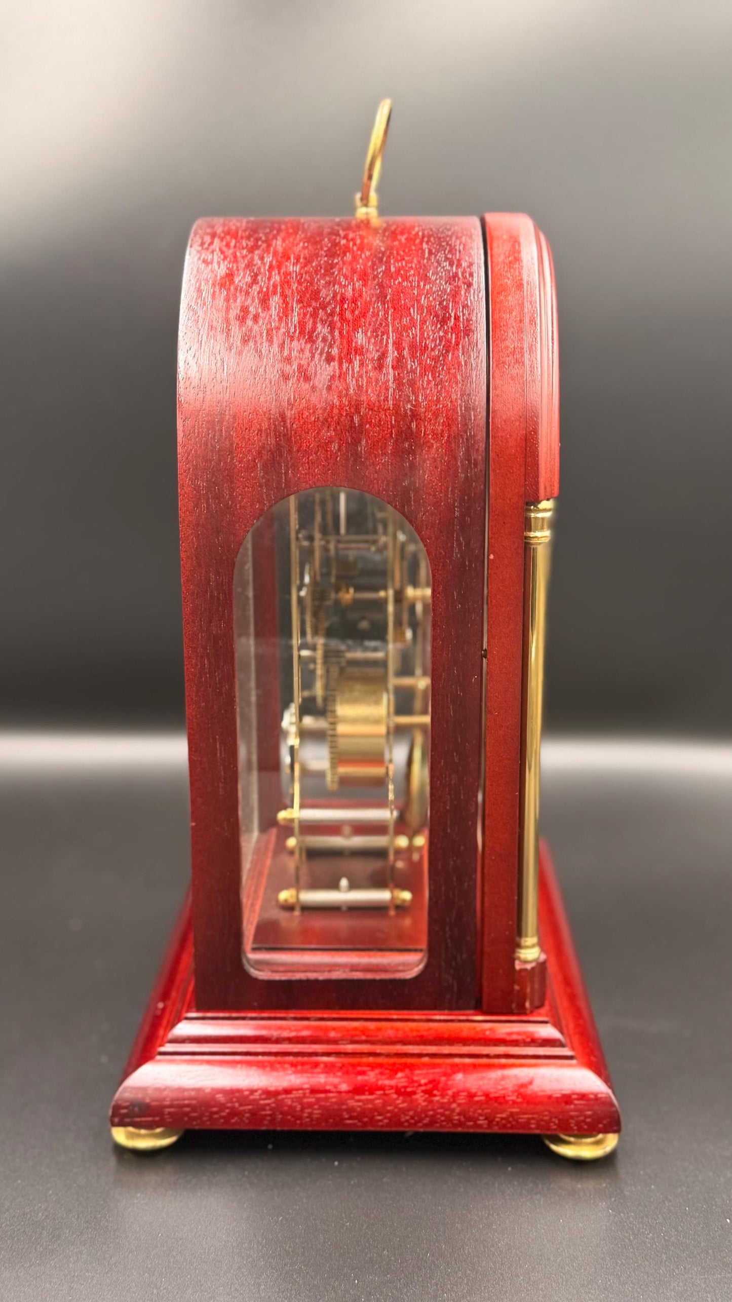 Seth Thomas Skeleton Clock – Hermle Movement, Mahogany Case