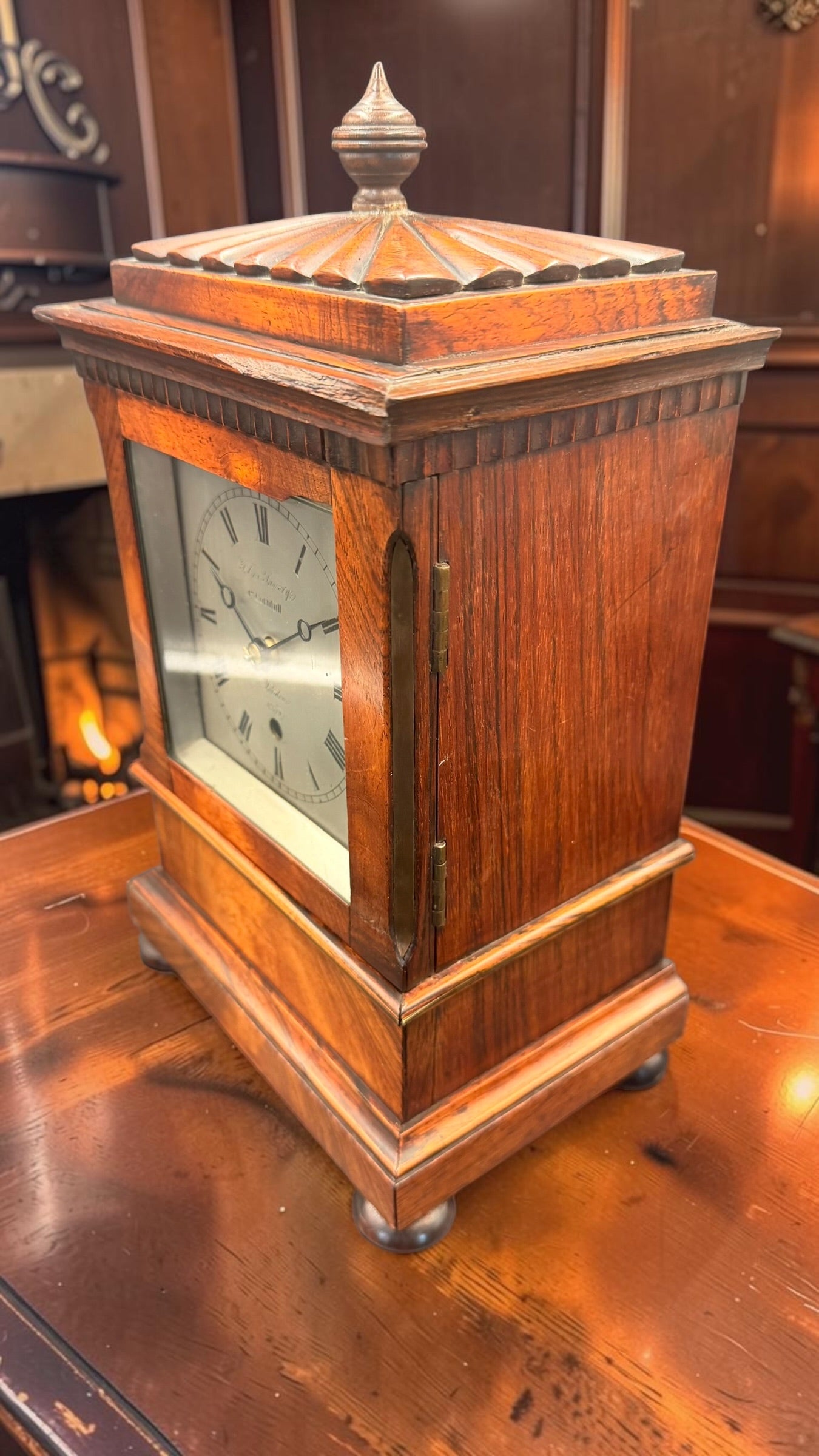 Thomas Cox Savory London Fusee Bracket Clock c.1870 | 47 Cornhill | Time Only | Original Key
