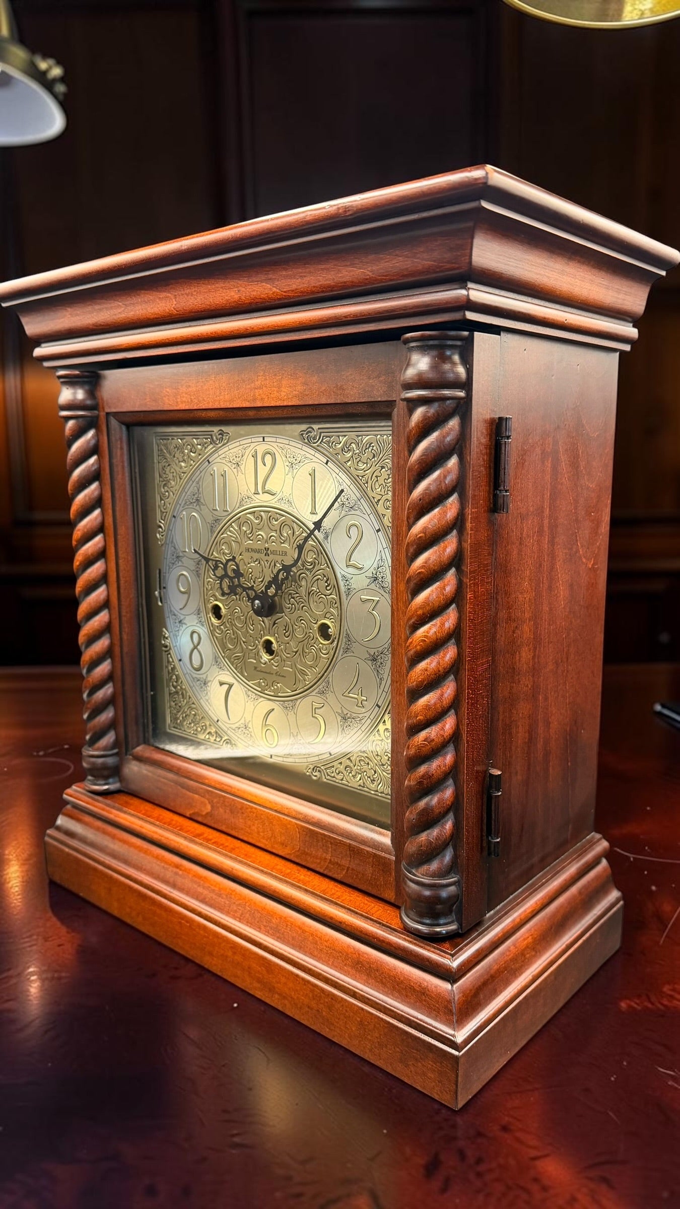 Howard Miller 630-146 Mechanical Mantel Clock | German Hermle 340-020A 11-Jewel Westminster Chime | Serviced