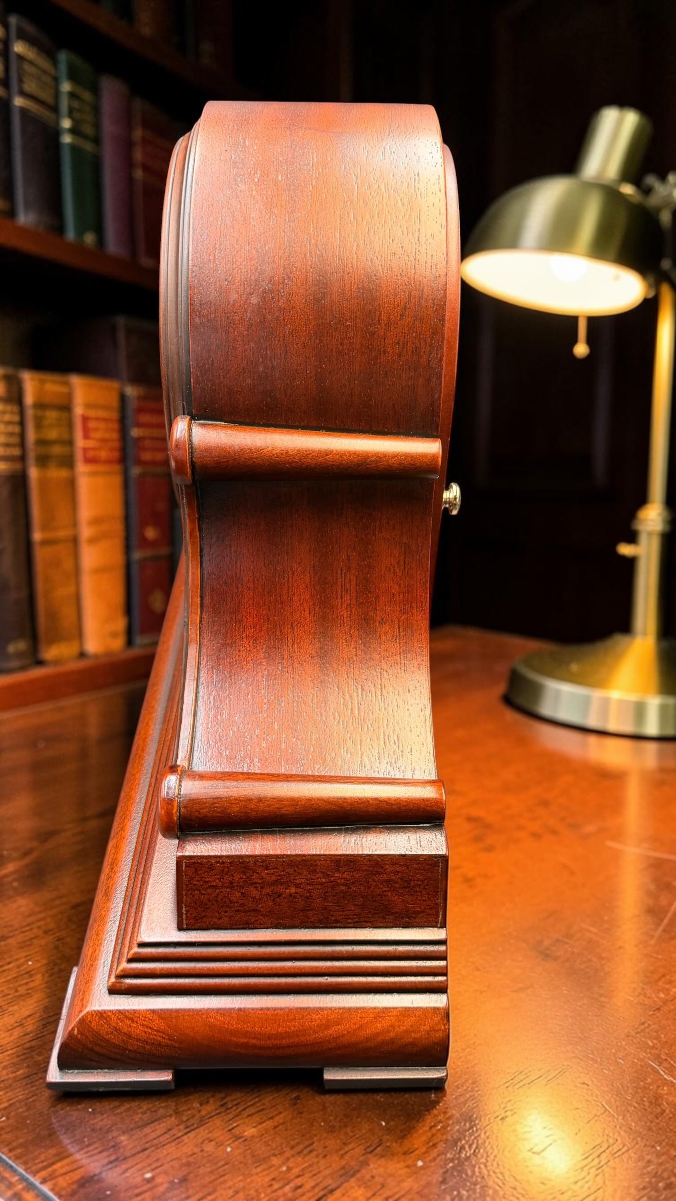 Seth Thomas Westminster Chime Mantel Clock – Pristine Tambour Case – Classic Executive Desk Clock – Vintage
