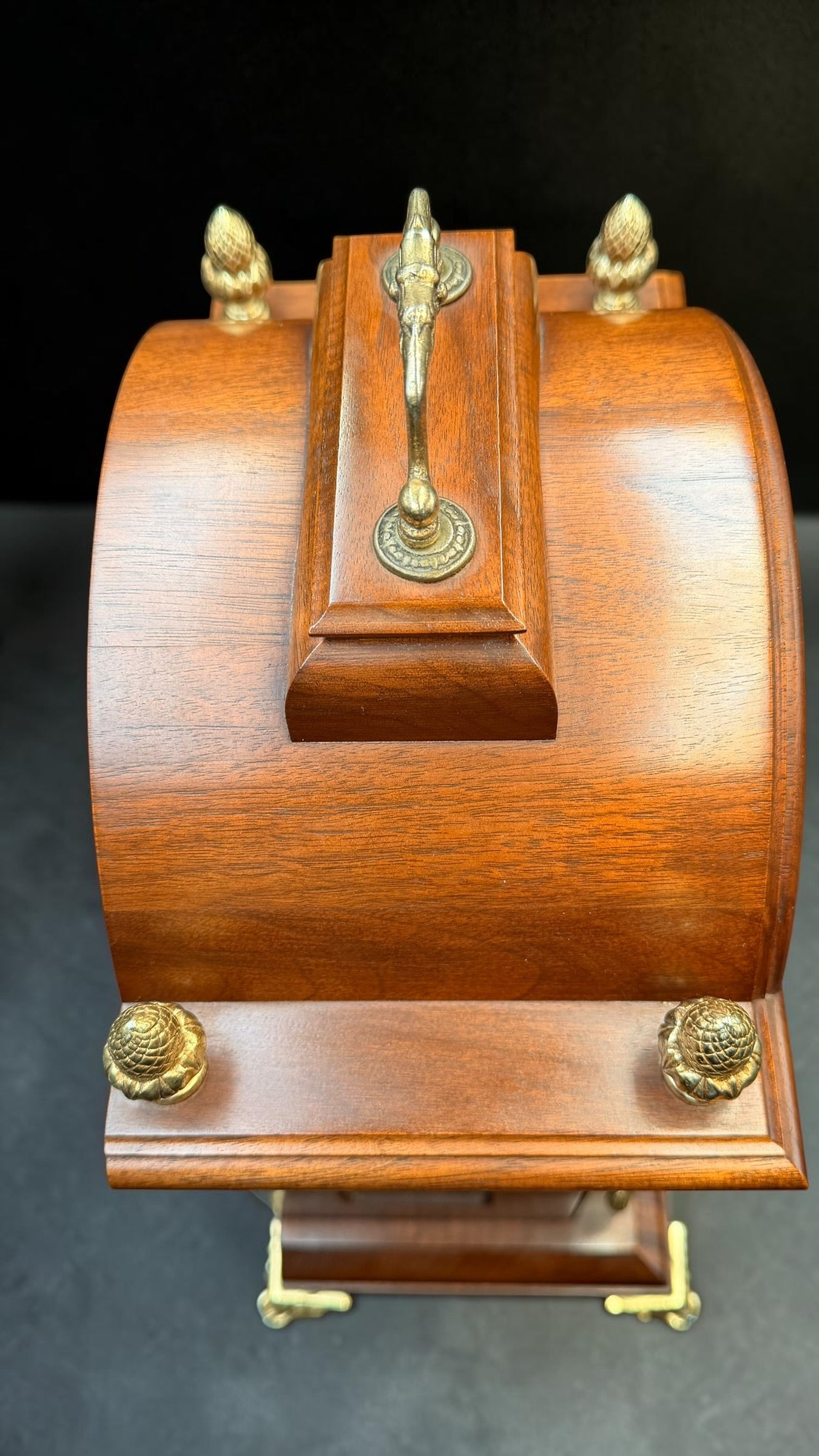 Vintage Hamilton Triple Chime Mechanical Mantel Clock Moon Dial German Movement – Westminster / St. Michael / Whittington