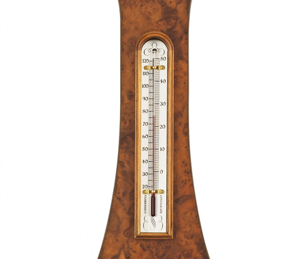Comitti The Regency Banjo Barometer with Clock – product view 3