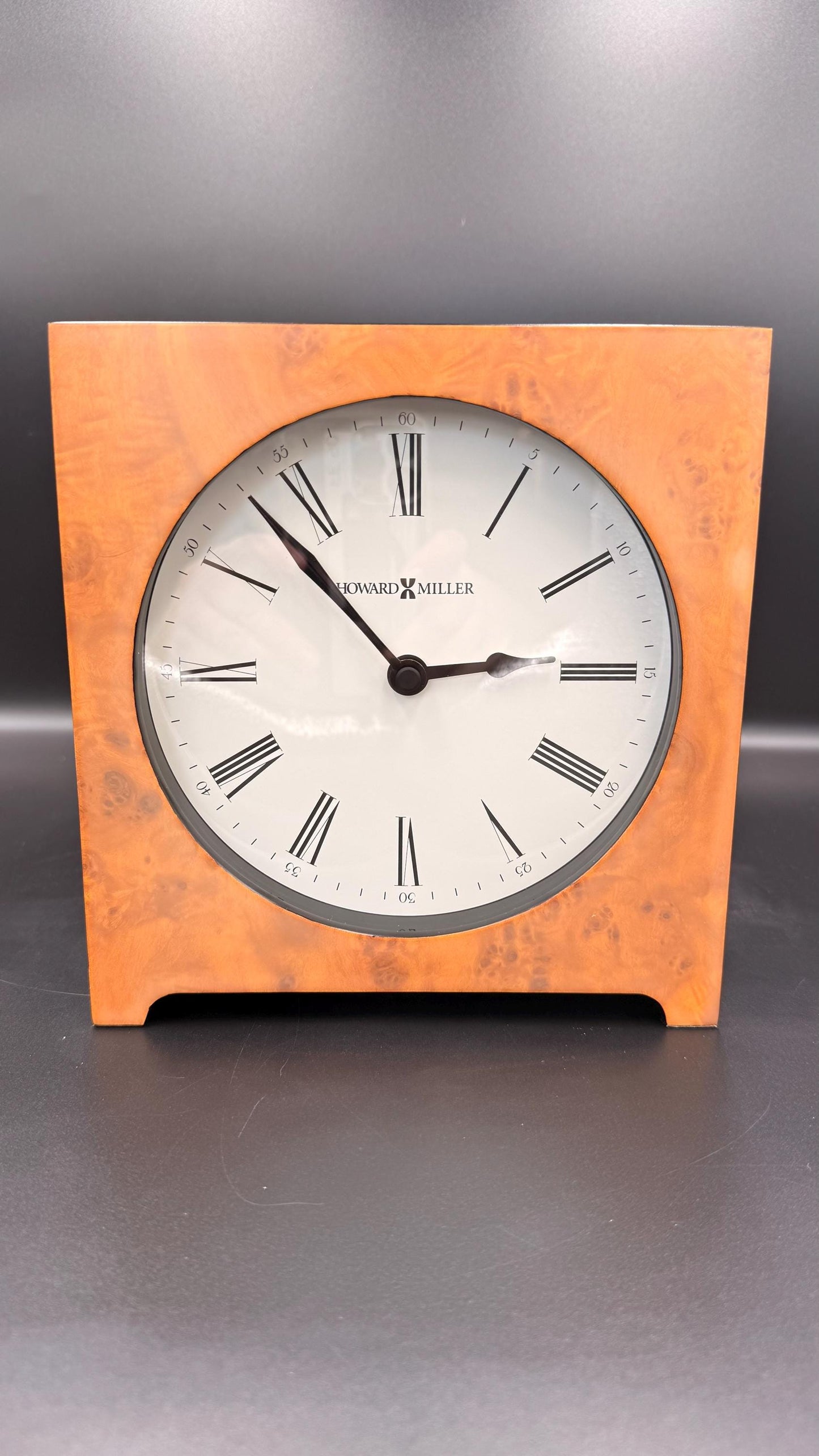 Howard Miller Quartz Mantel Clock – Classic Roman Numeral Desk / Shelf Clock - New