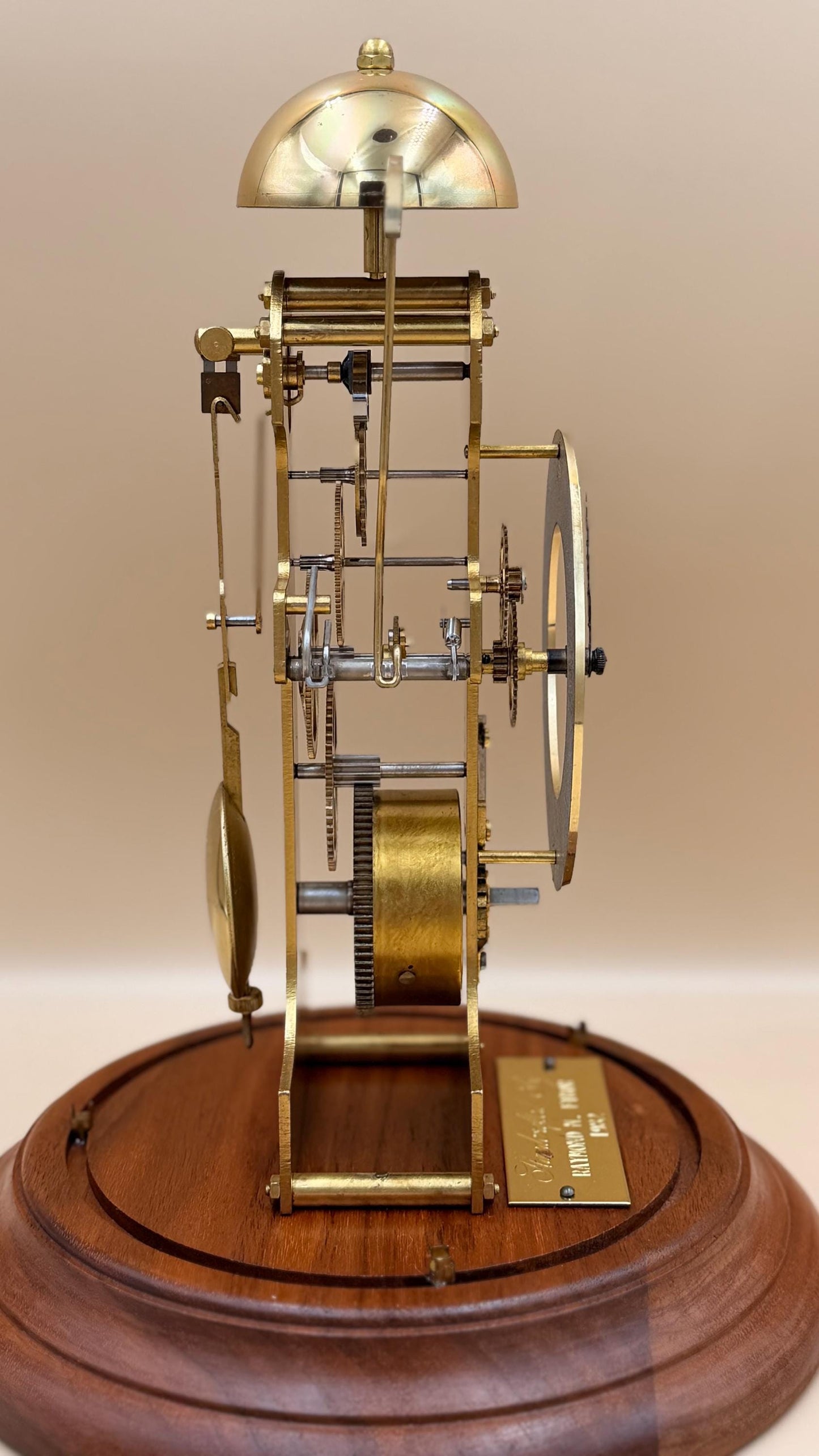 Vintage Kieninger Skeleton Clock – German Brass Bell Strike – Serviced