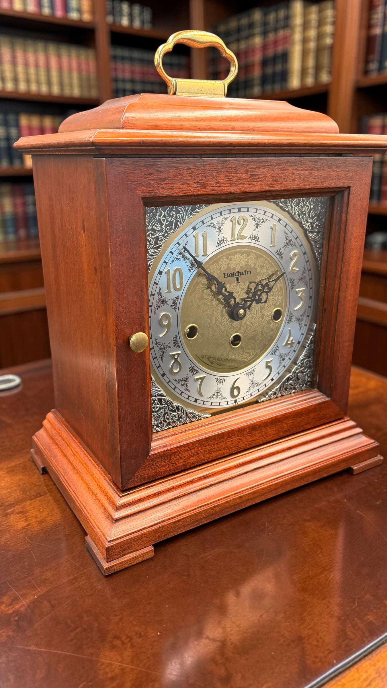 Vintage Baldwin Piano & Organ Company Mantel Clock | Westminster Chime | German Hermle Mechanical Movement