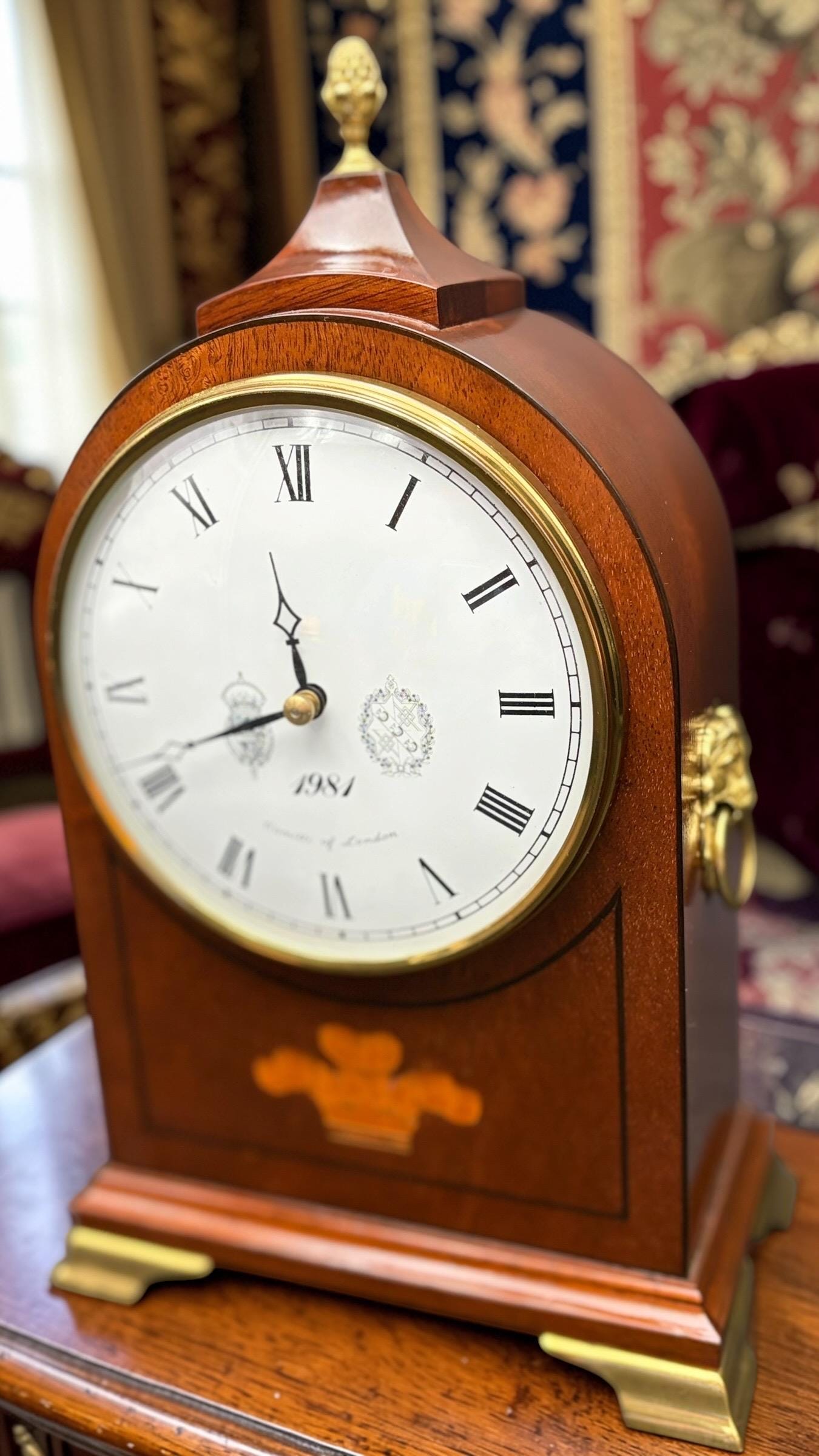 1981 Royal Wedding Mahogany Mantel Clock – Comitti, Limited Edition