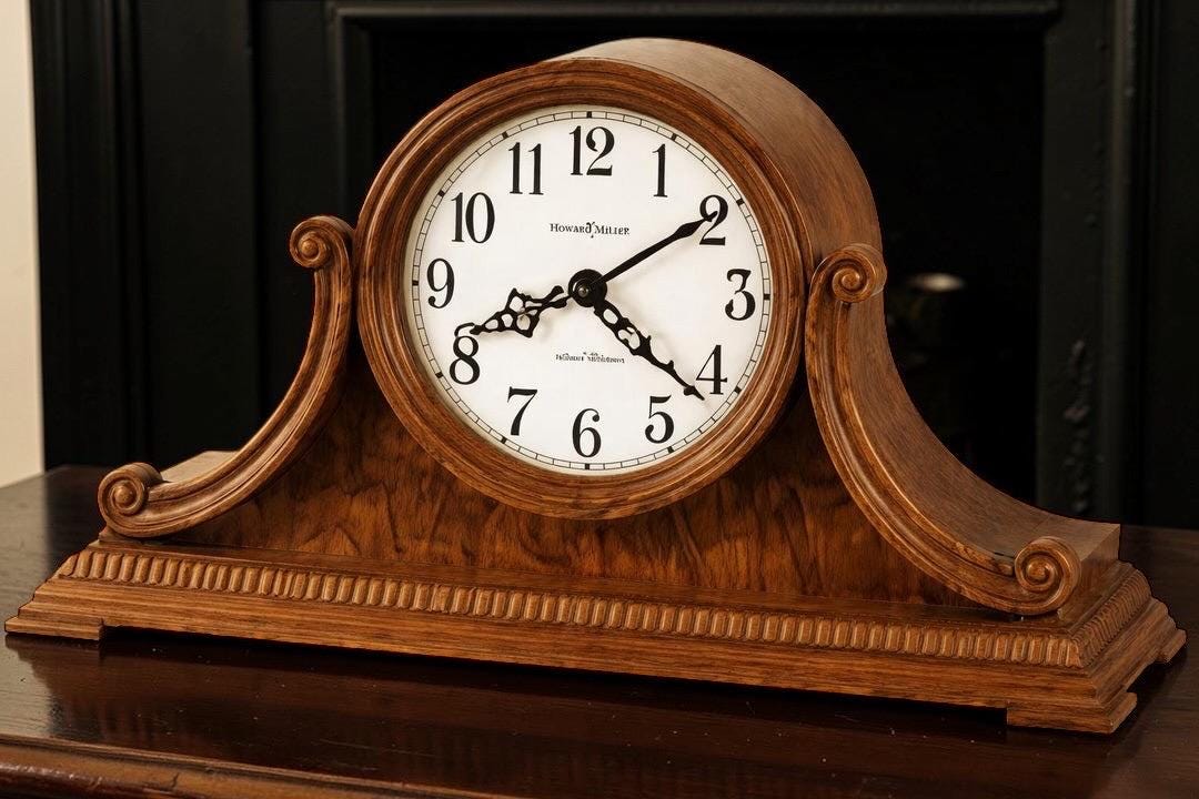 New Howard Miller Anthony Mantel Clock 635-113 – Dual Chime Westminster & Ave Maria – Quartz Movement