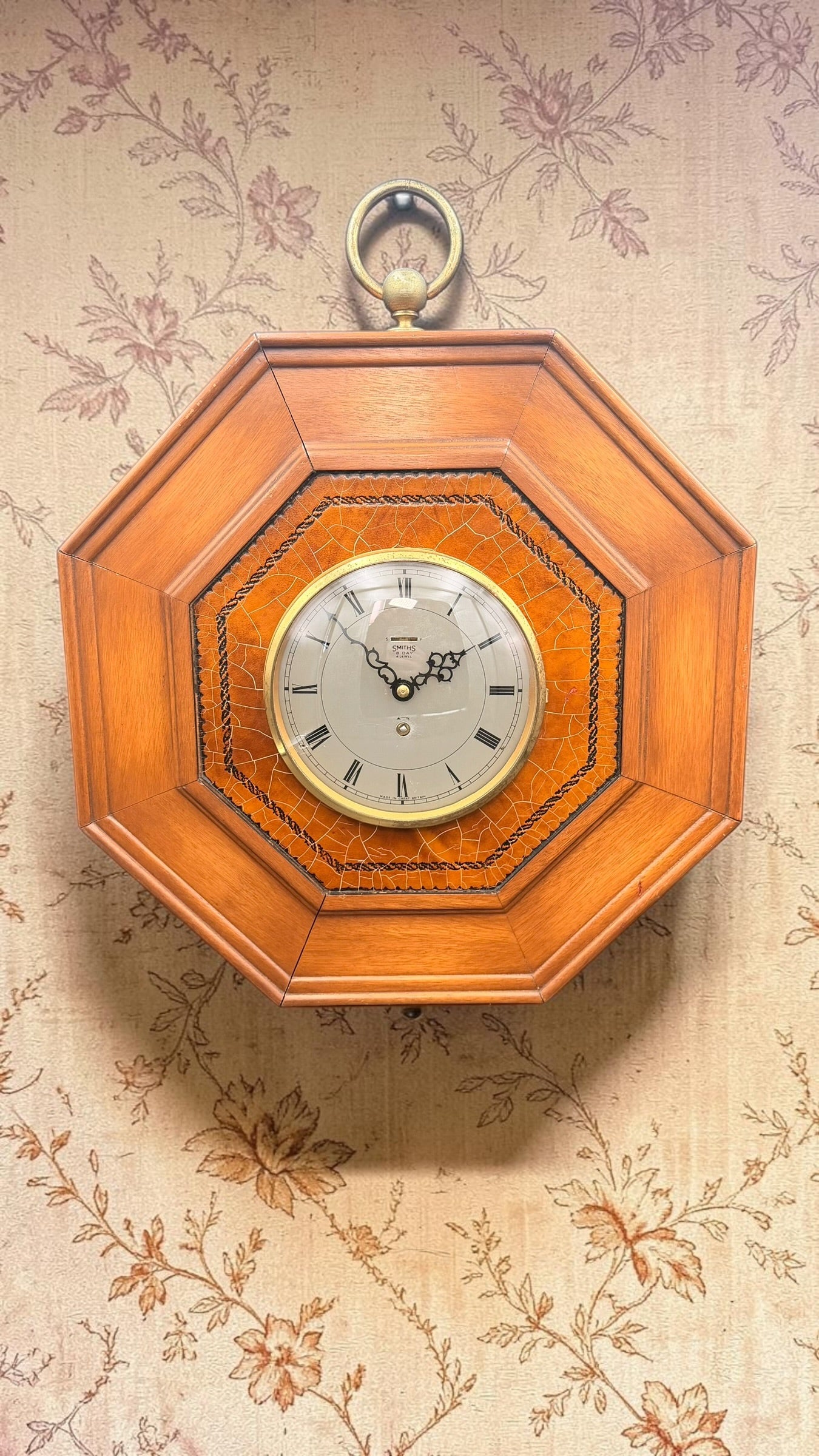 1955 Smiths Wall Clock – Mid-Century Octagonal 8-Day Mechanical Movement