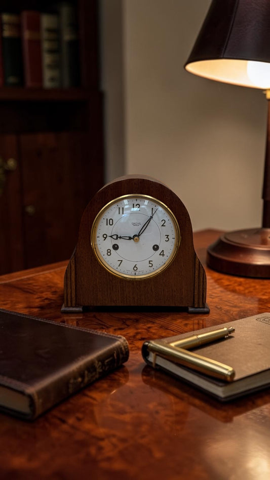 Vintage Smiths Enfield Mantel Clock – 8 Day Time & Strike – Made in England – Fully Serviced