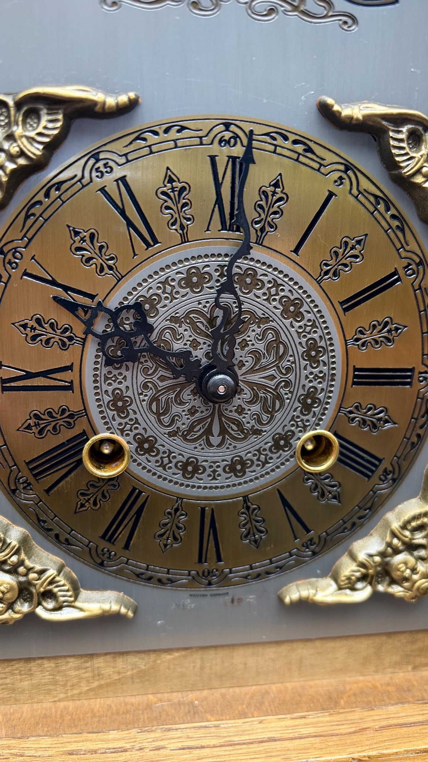 Vintage Bucherer Mantel Clock – Bim Bam Chime – Serviced & Runs Perfectly