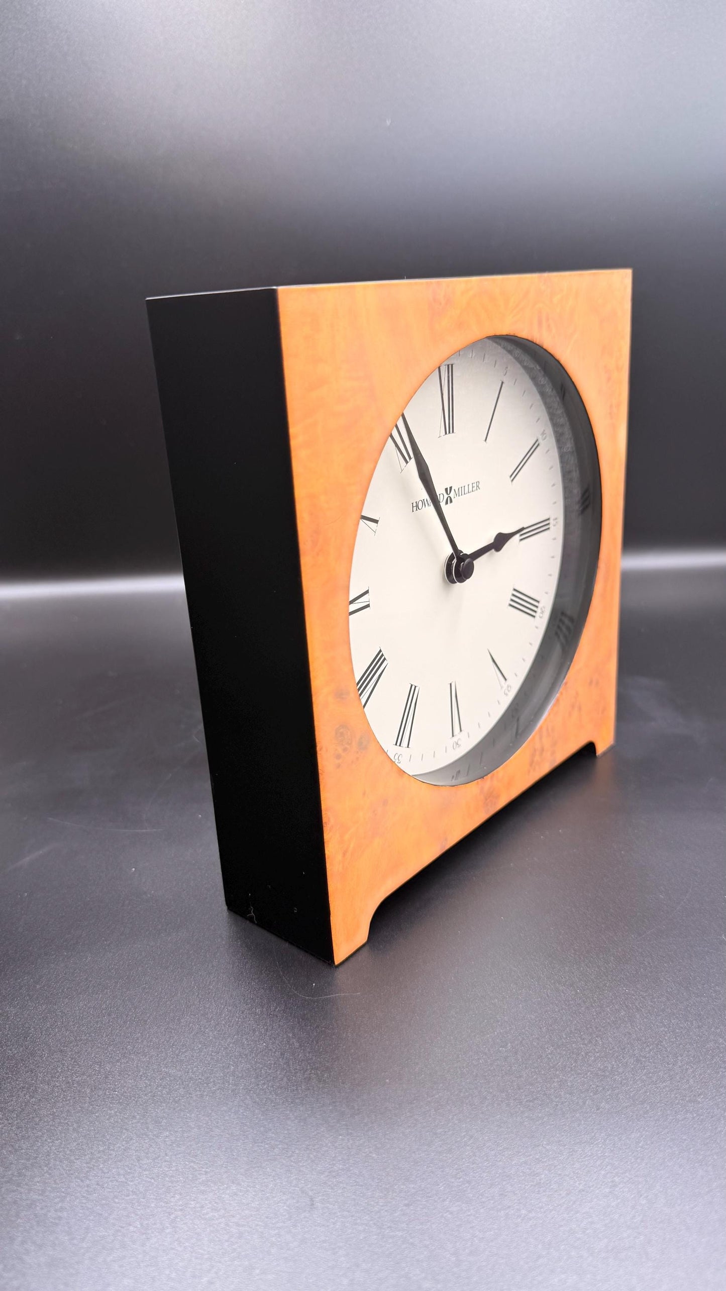 Howard Miller Quartz Mantel Clock – Classic Roman Numeral Desk / Shelf Clock - New