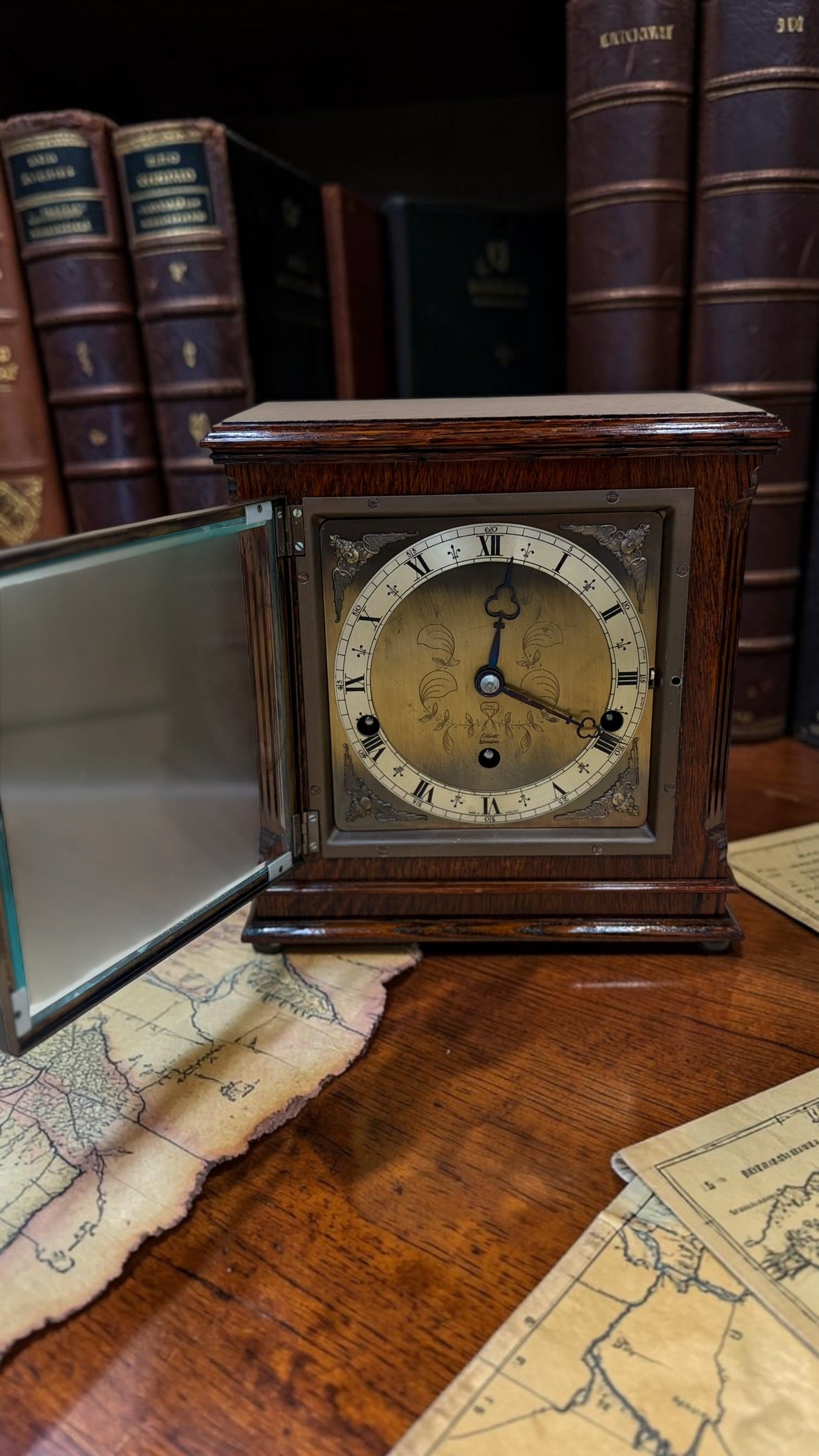 Elliott of London Dual Chime Mantel Clock – Westminster & Whittington – c. 1940s – Fully Serviced