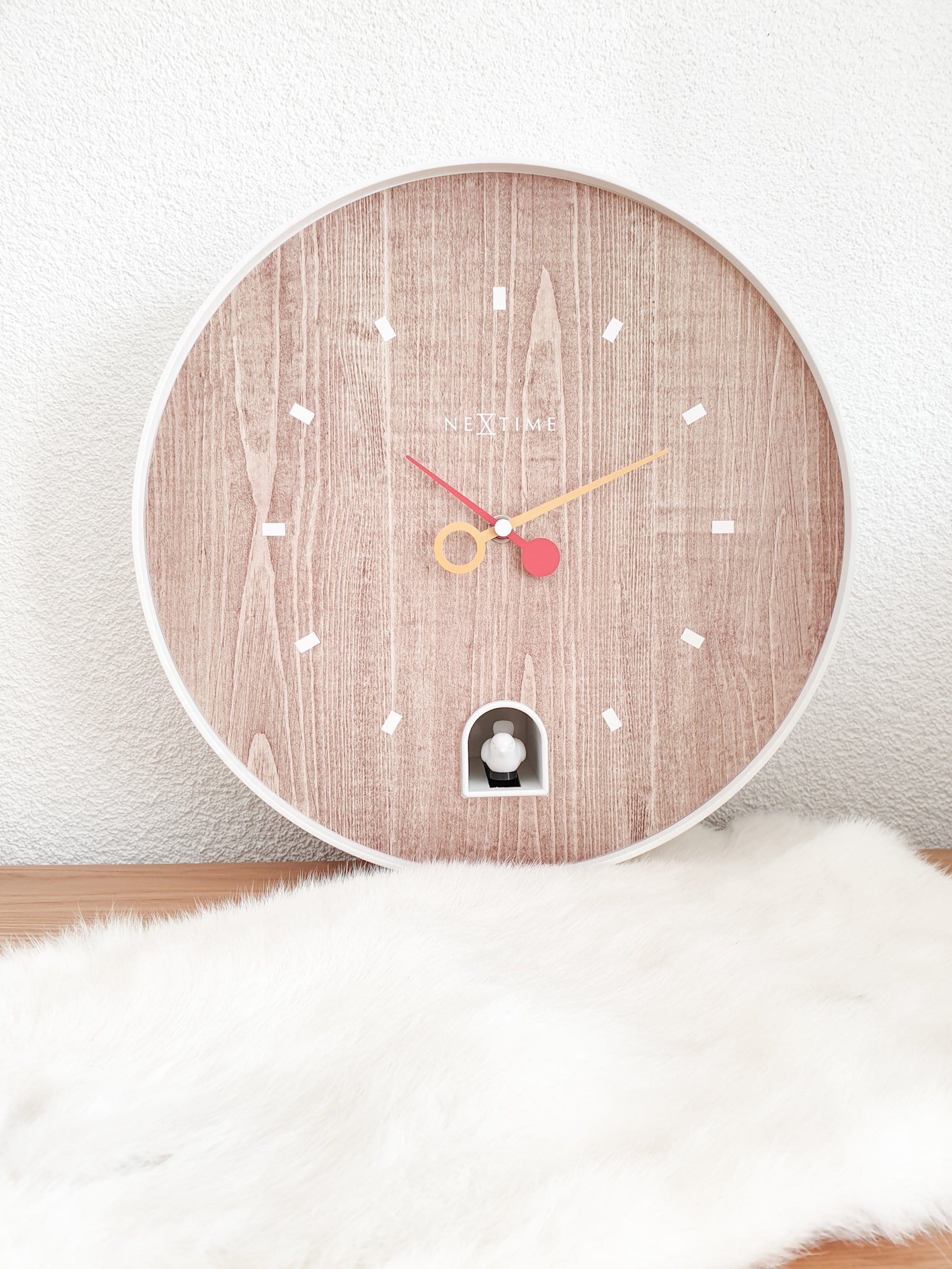 5220WI Nightengale White Wall Clock