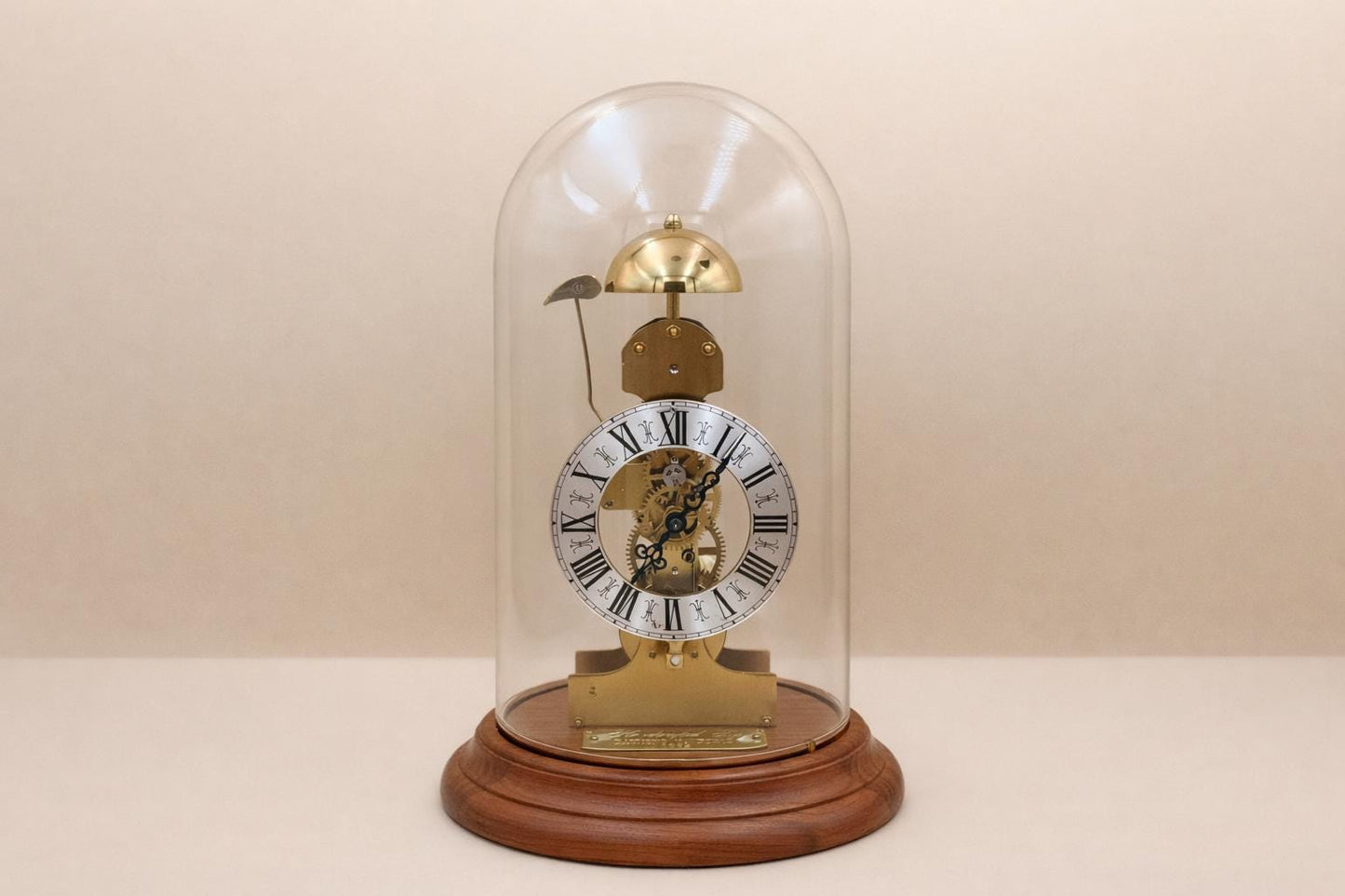 Vintage Kieninger Skeleton Clock – German Brass Bell Strike – Serviced