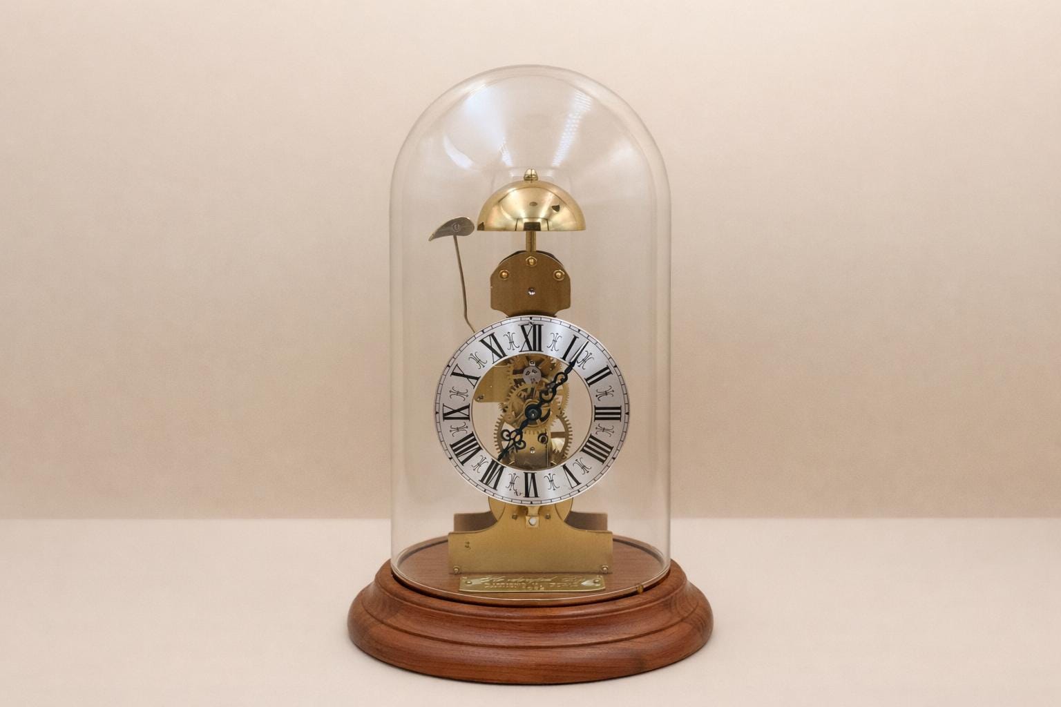 Kieninger Skeleton Clock – Vintage German Brass Bell Strike Serviced