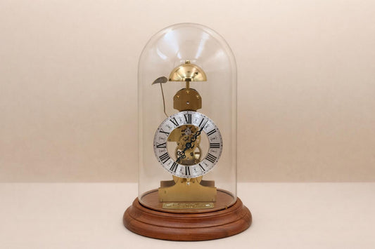 Vintage Kieninger Skeleton Clock – German Brass Bell Strike – Serviced