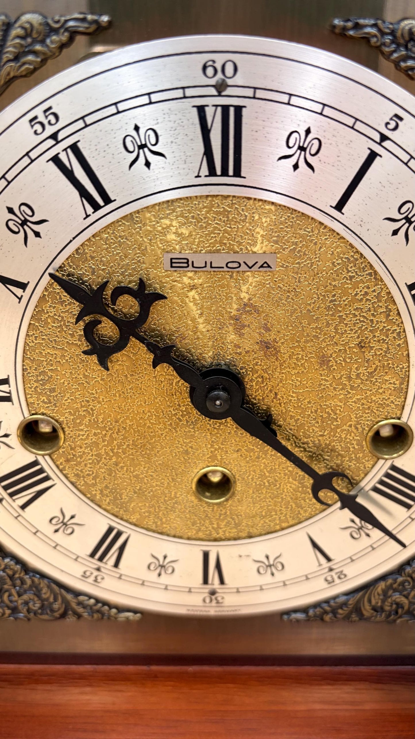Antique Bulova Triple Chime Bracket Clock