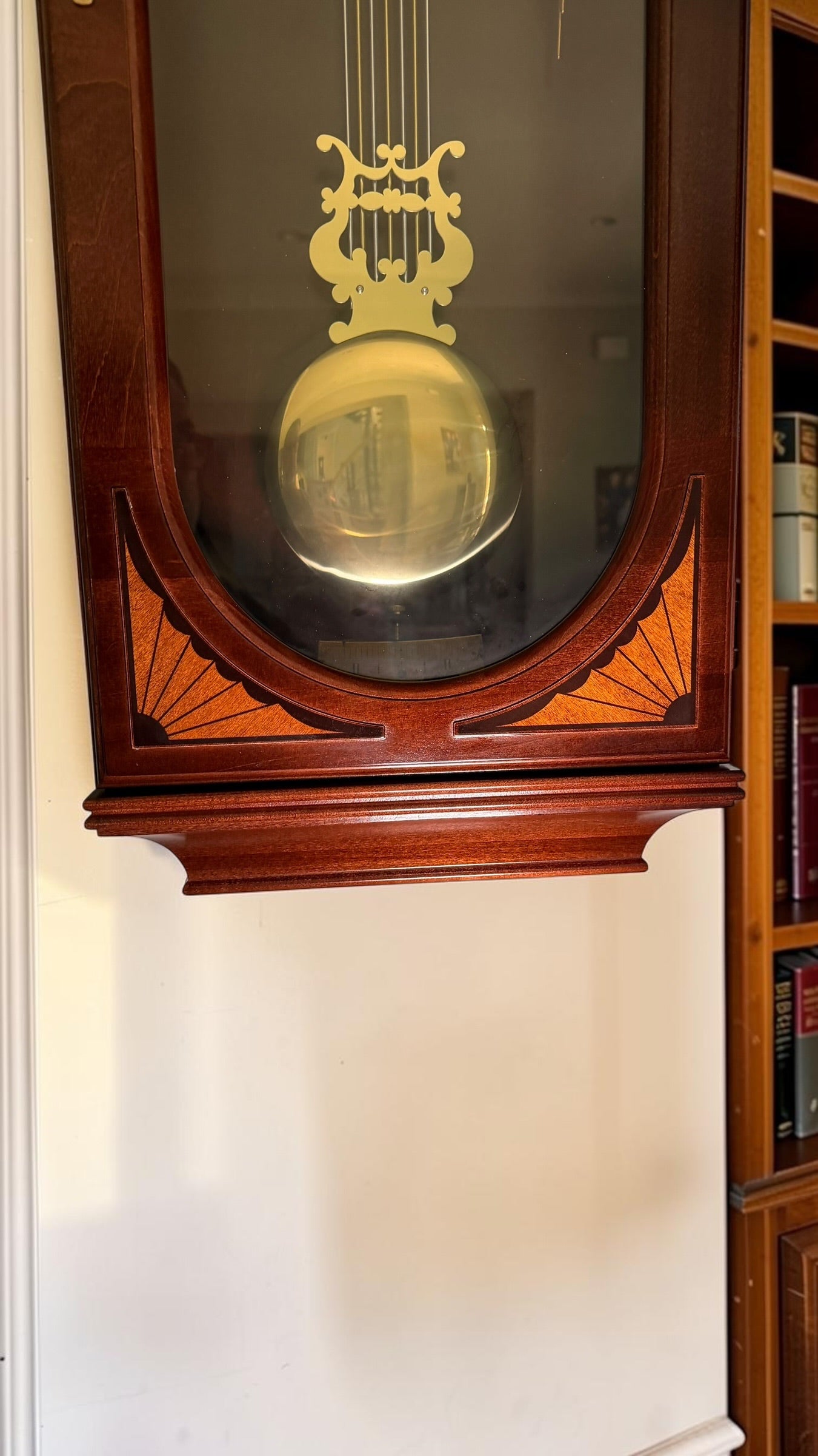 Howard Miller Lewis Triple Chime Wall Clock | Hermle Mechanical Movement | Ambassador Collection | Like New