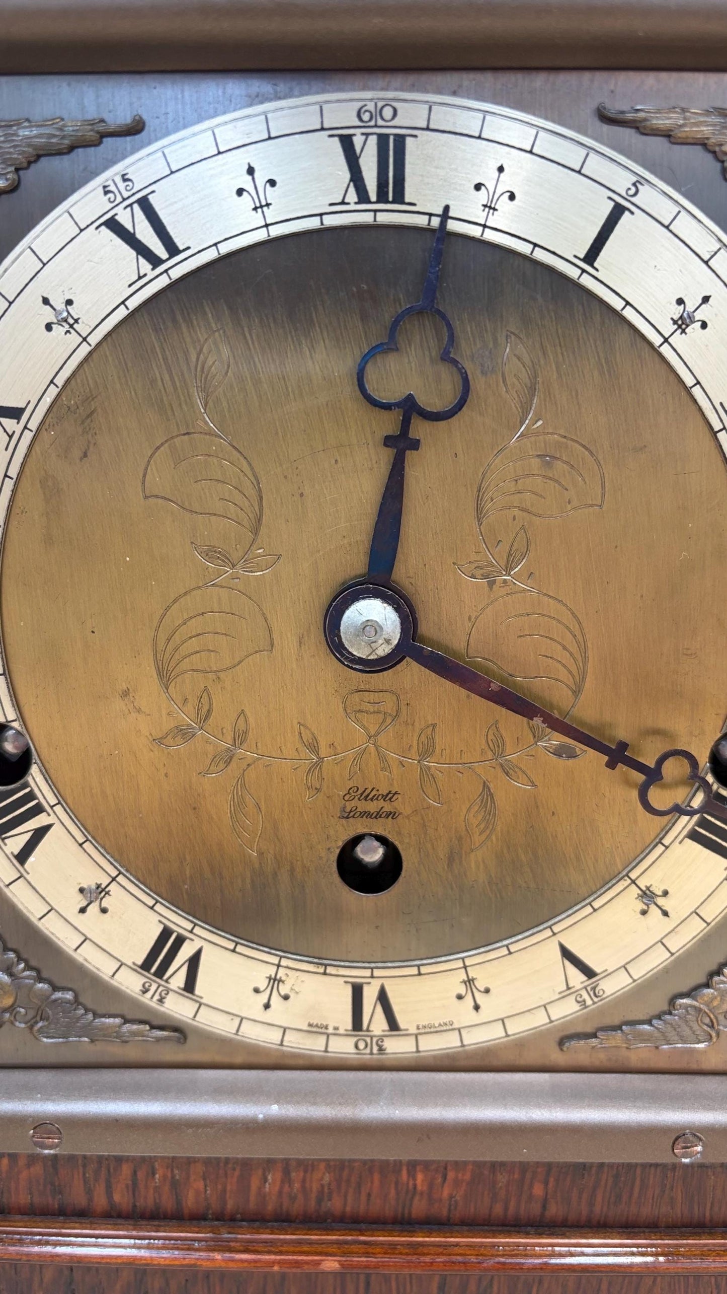 Elliott of London Dual Chime Mantel Clock – Westminster & Whittington – c. 1940s – Fully Serviced