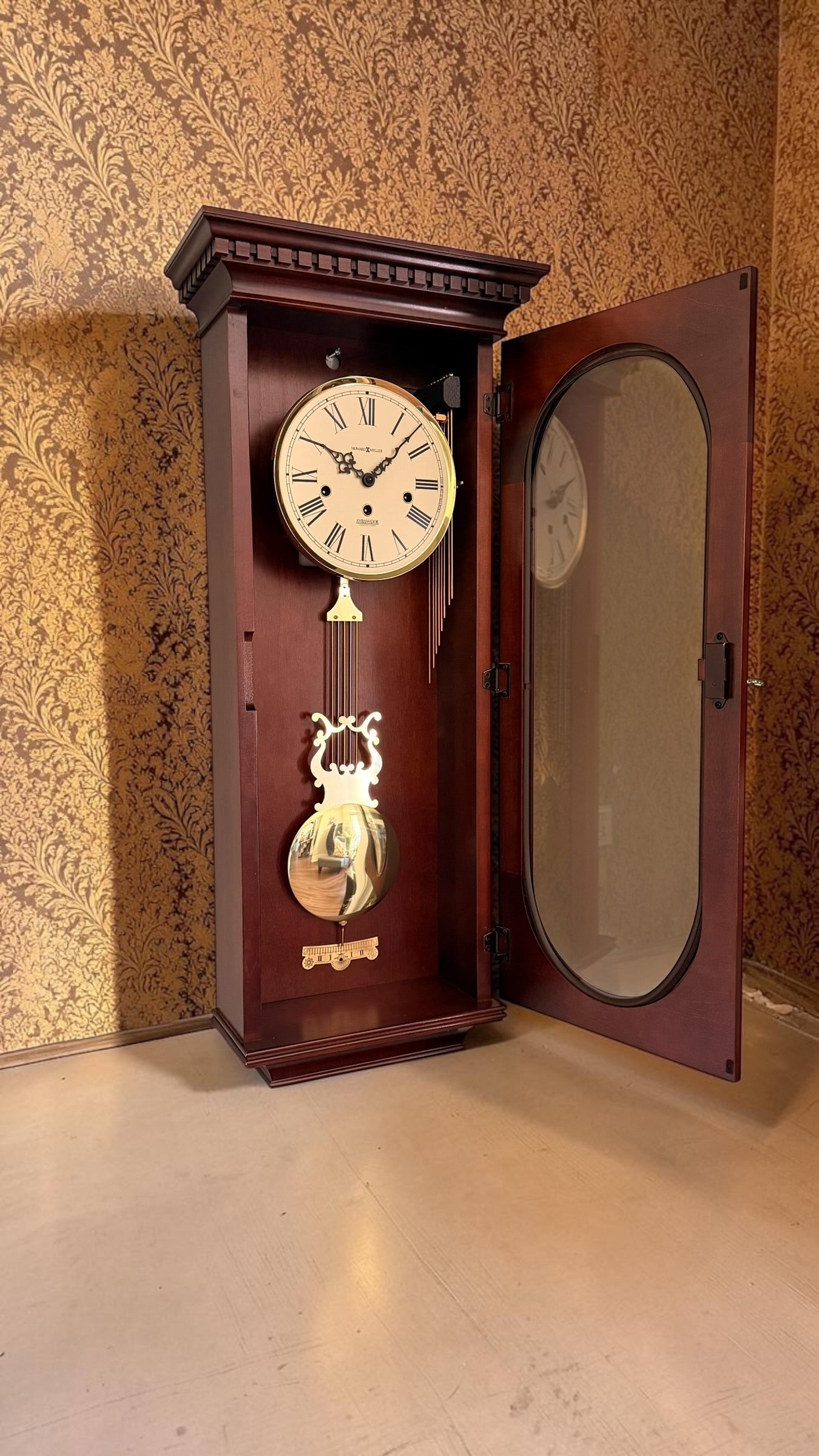 Howard Miller Lewis Regulator Clock – Kieninger Triple Chime Mechanical Movement
