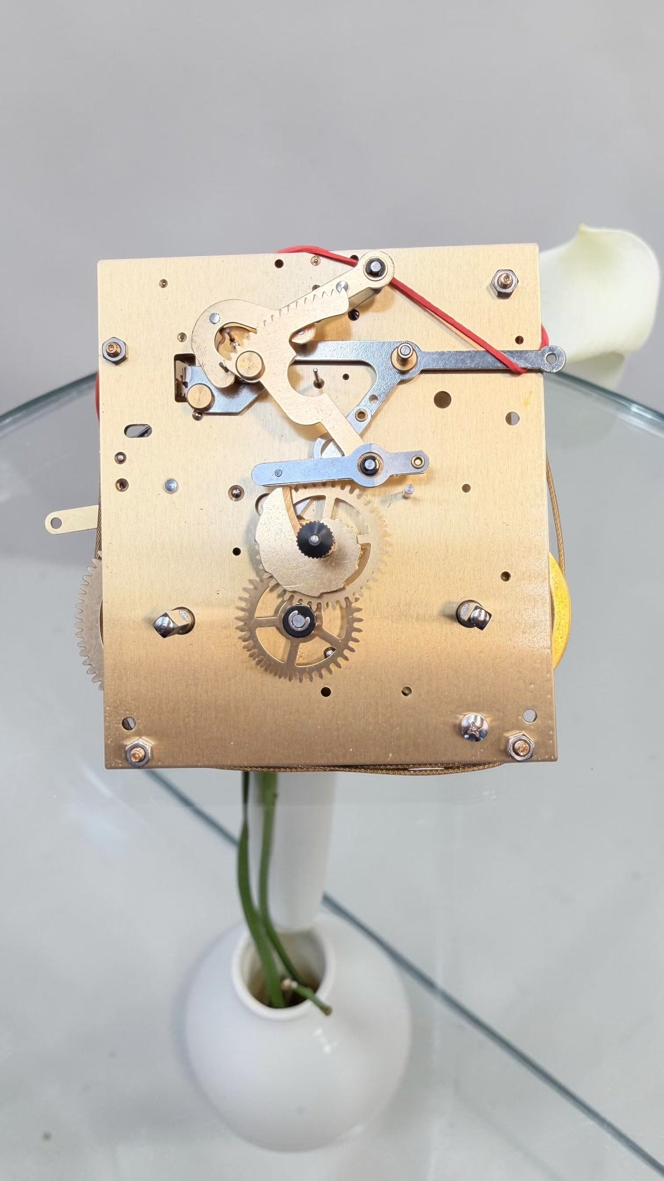 NOS Kieninger PS026 Clock Movement 65cm Cable Driven Time & Strike – German Made