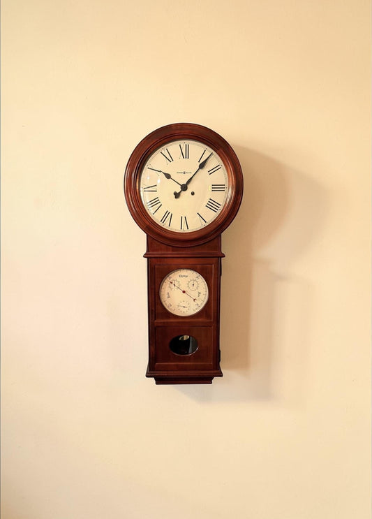 Howard Miller Lawyer Wall Clock - Executive Mechanical Timepiece - Bim Bam Chime