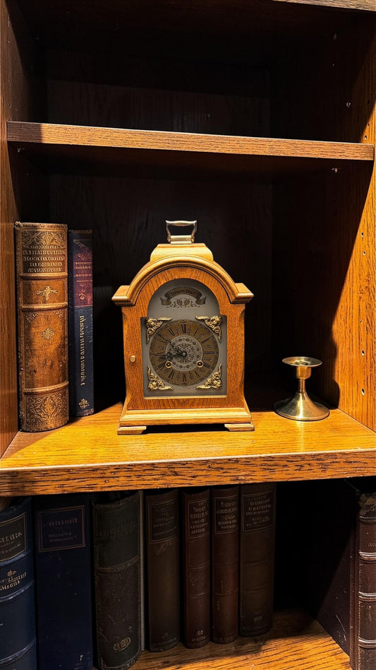 Vintage Bucherer Mantel Clock – Bim Bam Chime – Serviced & Runs Perfectly