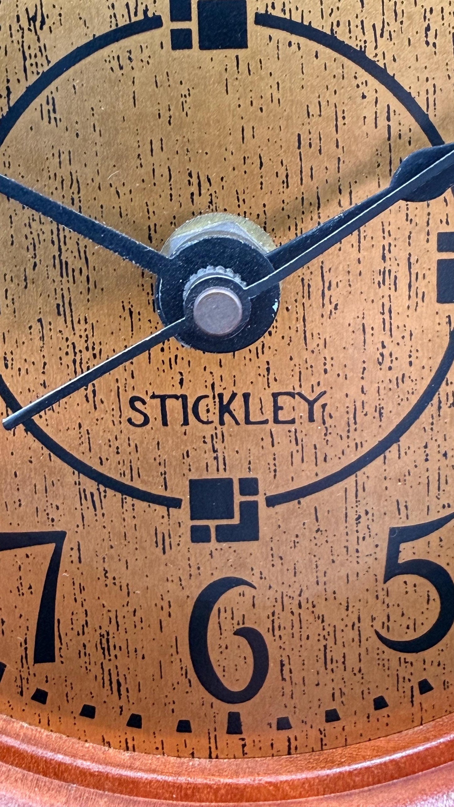 Stickley Mission Oak Mantel Clock – Arts & Crafts Style – Quartz Movement