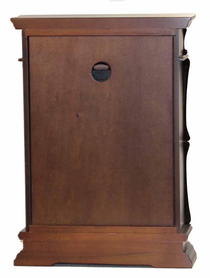 Bulova Abbeville Mantel Clock – Triple Chime Hardwood Case – detail image 5