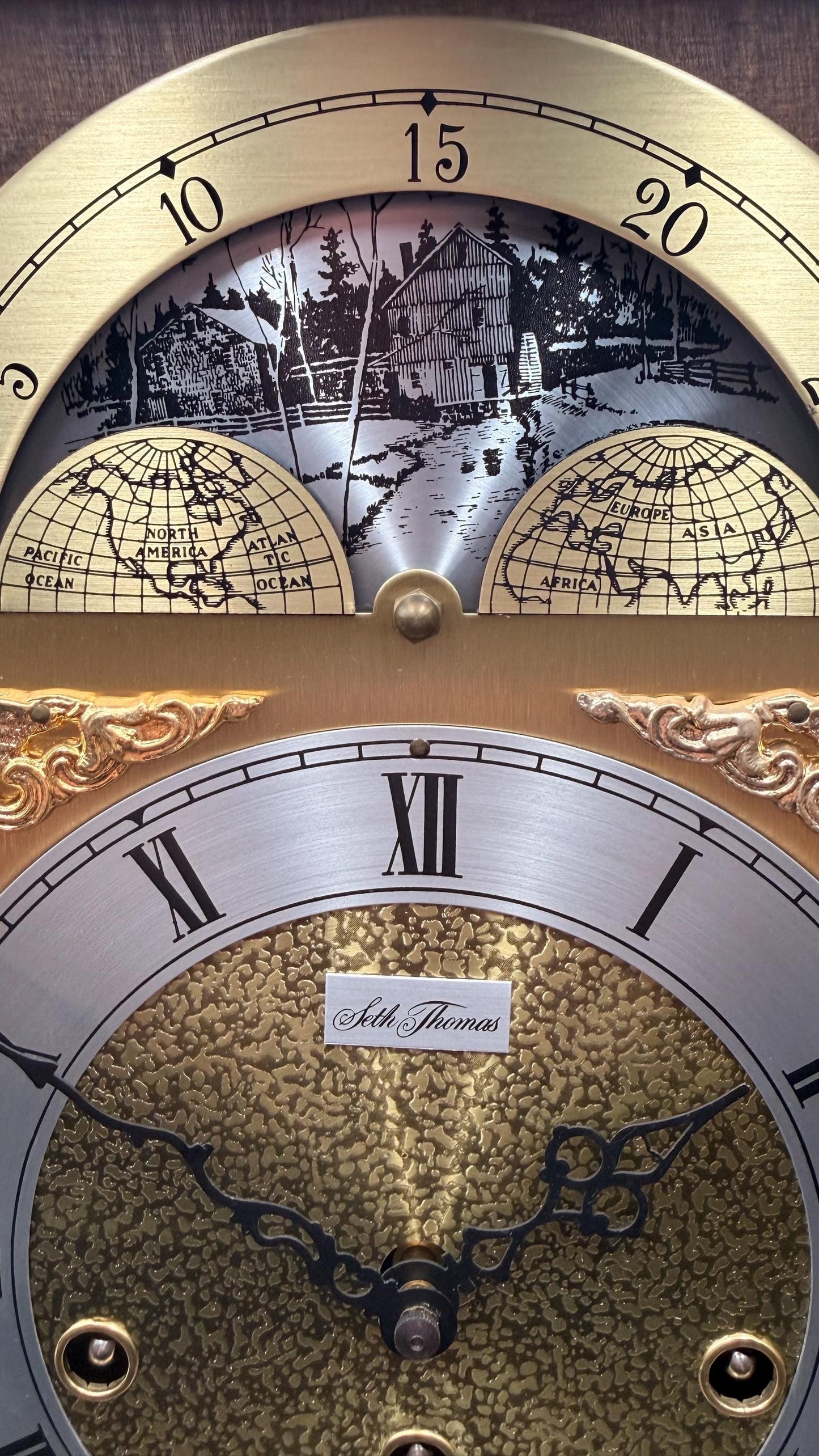 Seth Thomas Bracket Clock - Westminster Chime - Moon Phase