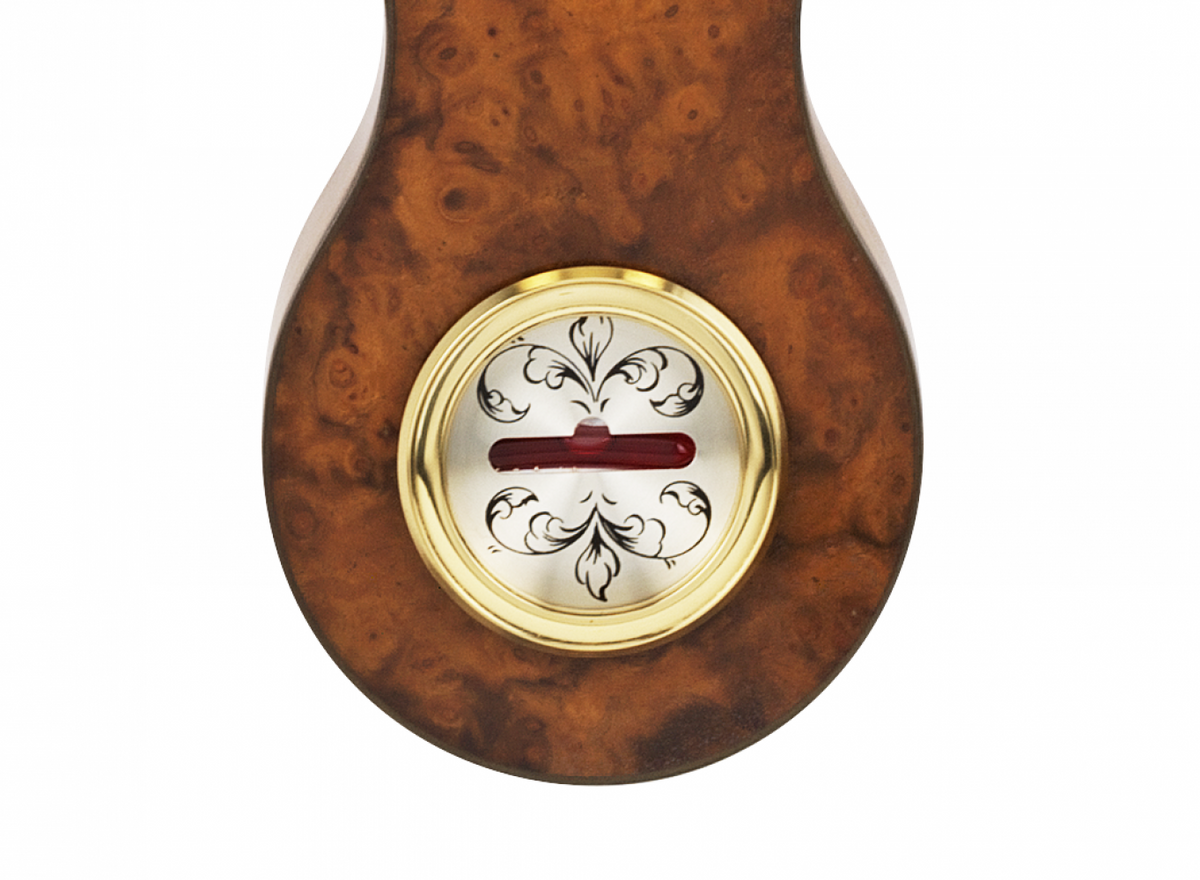 Comitti The Regency Banjo Barometer with Clock – product view 5