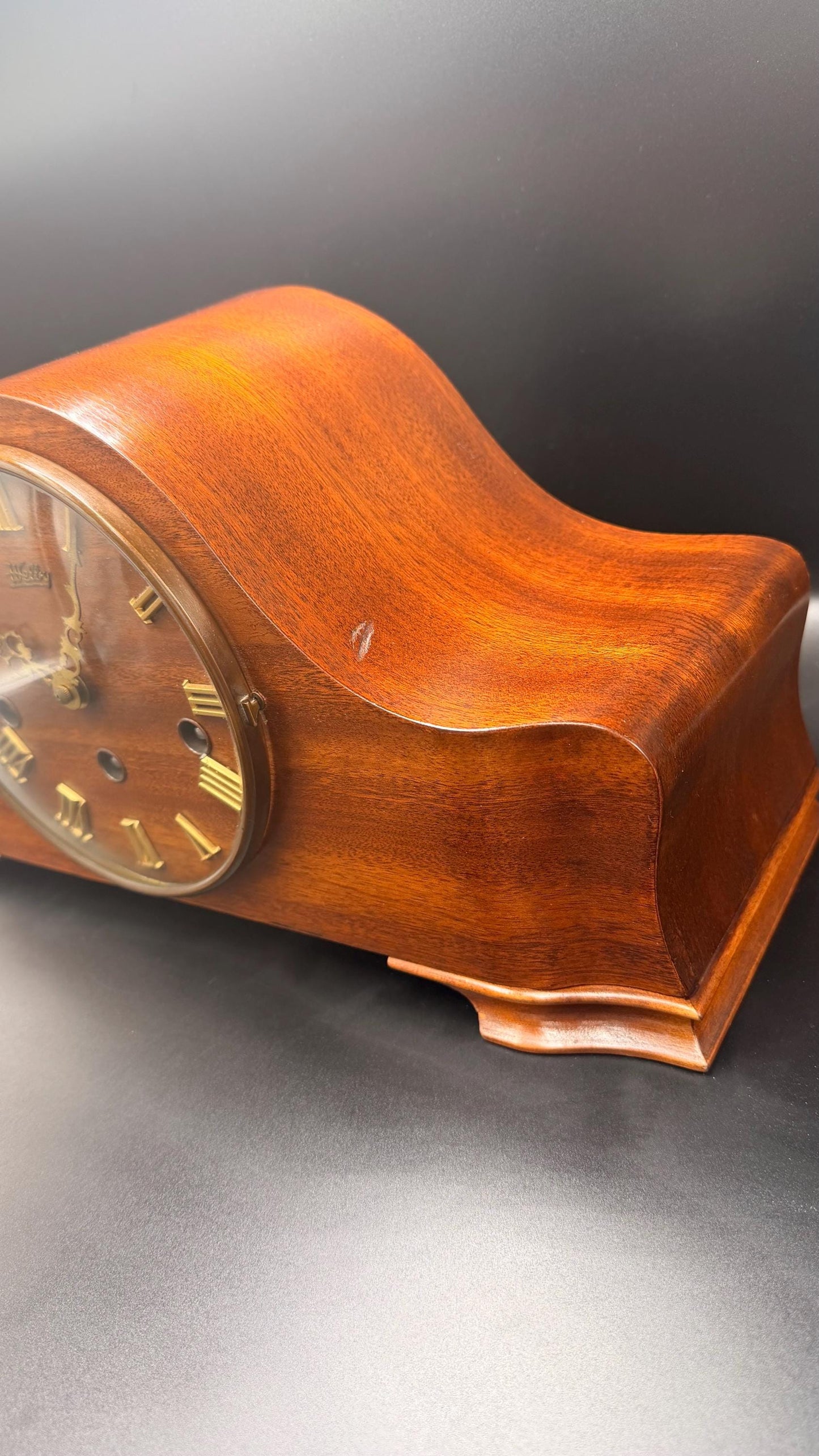 Vintage Welby Westminster Mantel Clock – German 3-Train Mechanical, Chimes Quarterly, Serviced