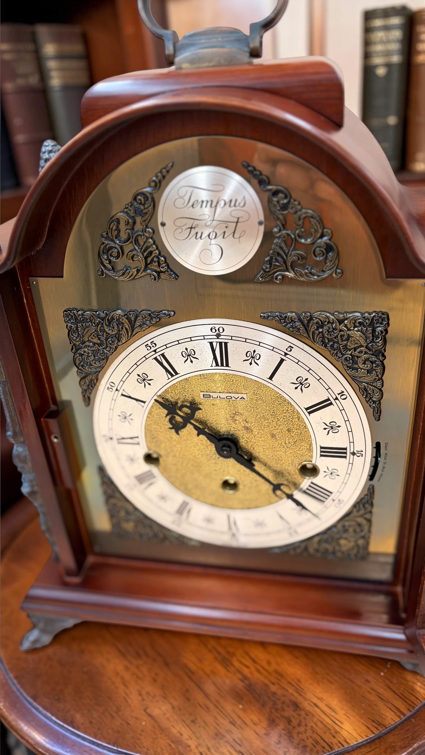 Antique Bulova Triple Chime Bracket Clock