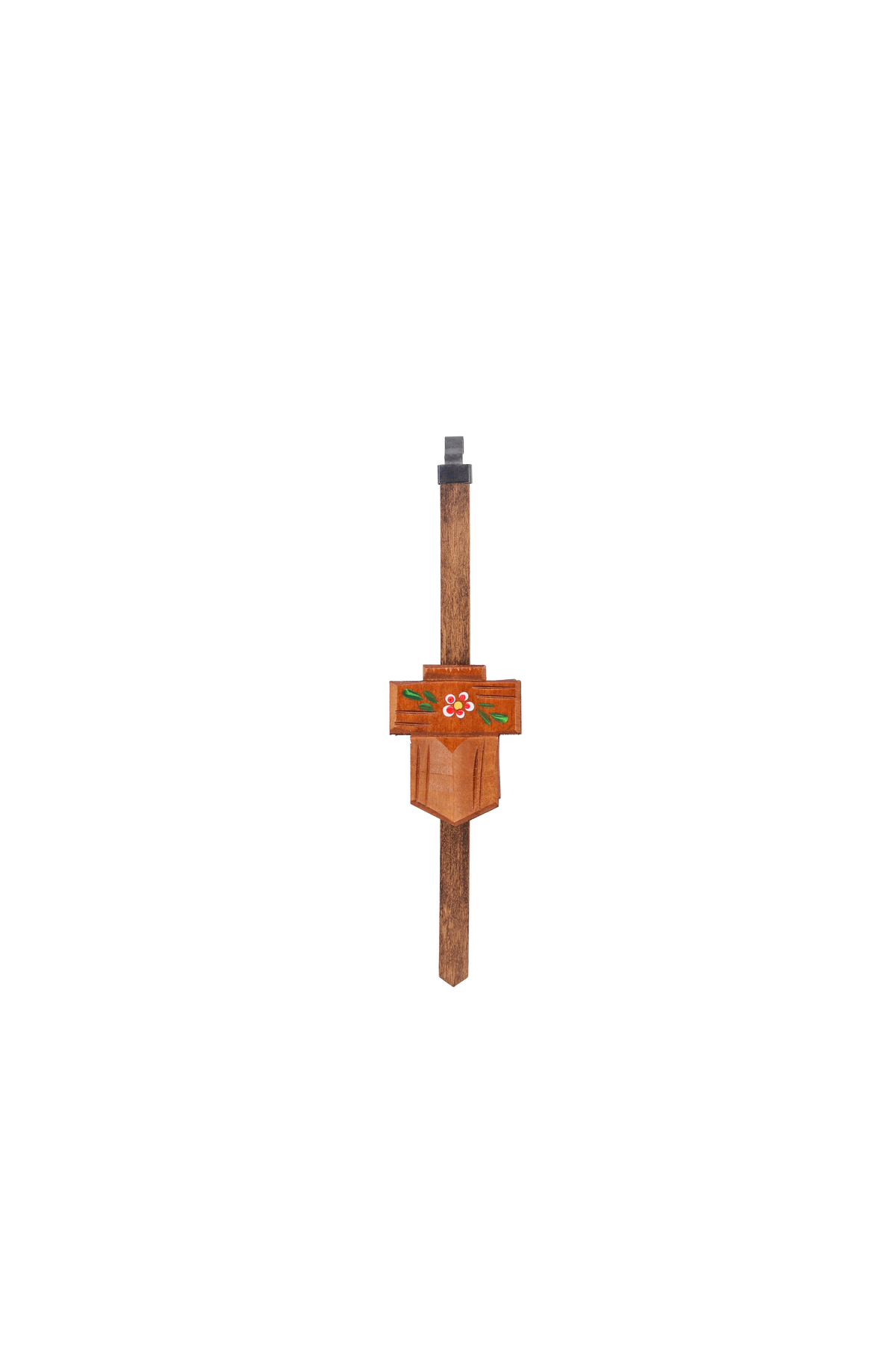 Anton Schneider 7063/10 Flower Cottage cuckoo clock, pendulum detail