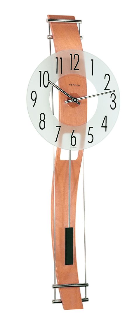 Hermle Kennington wall clock in Beech finish