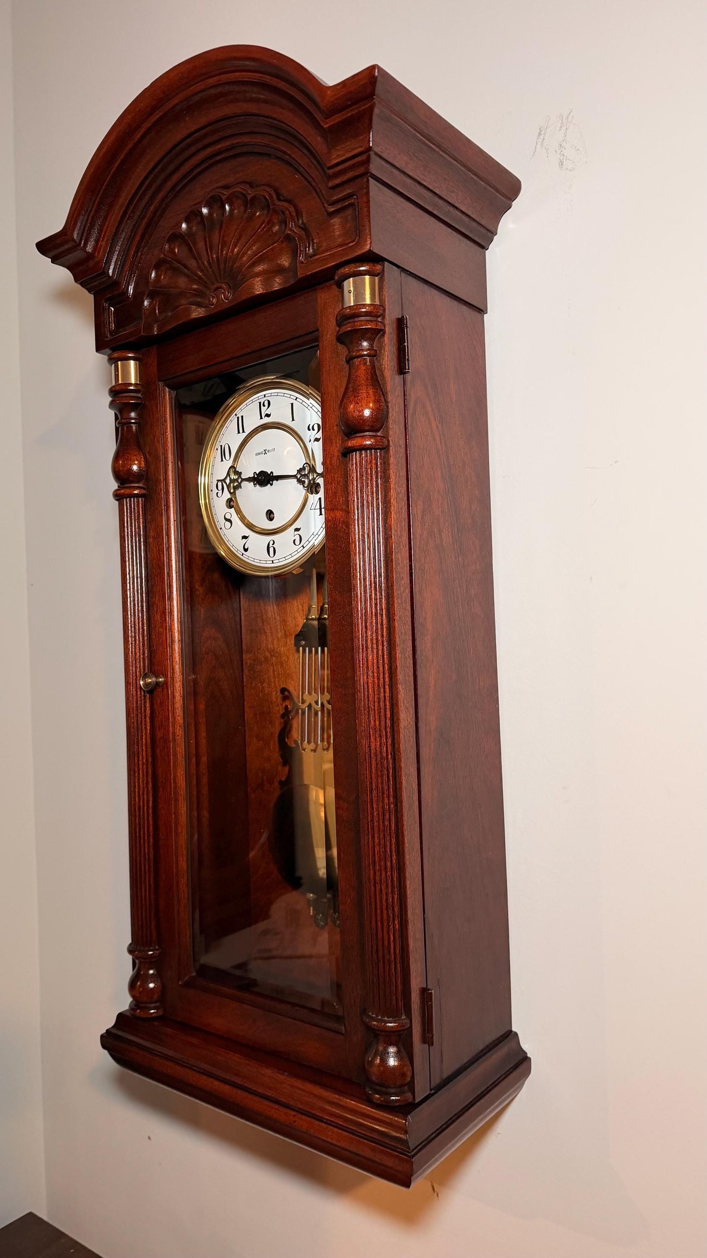 Howard Miller Jennison Triple Chime Wall Clock – Serviced Mechanical Movement