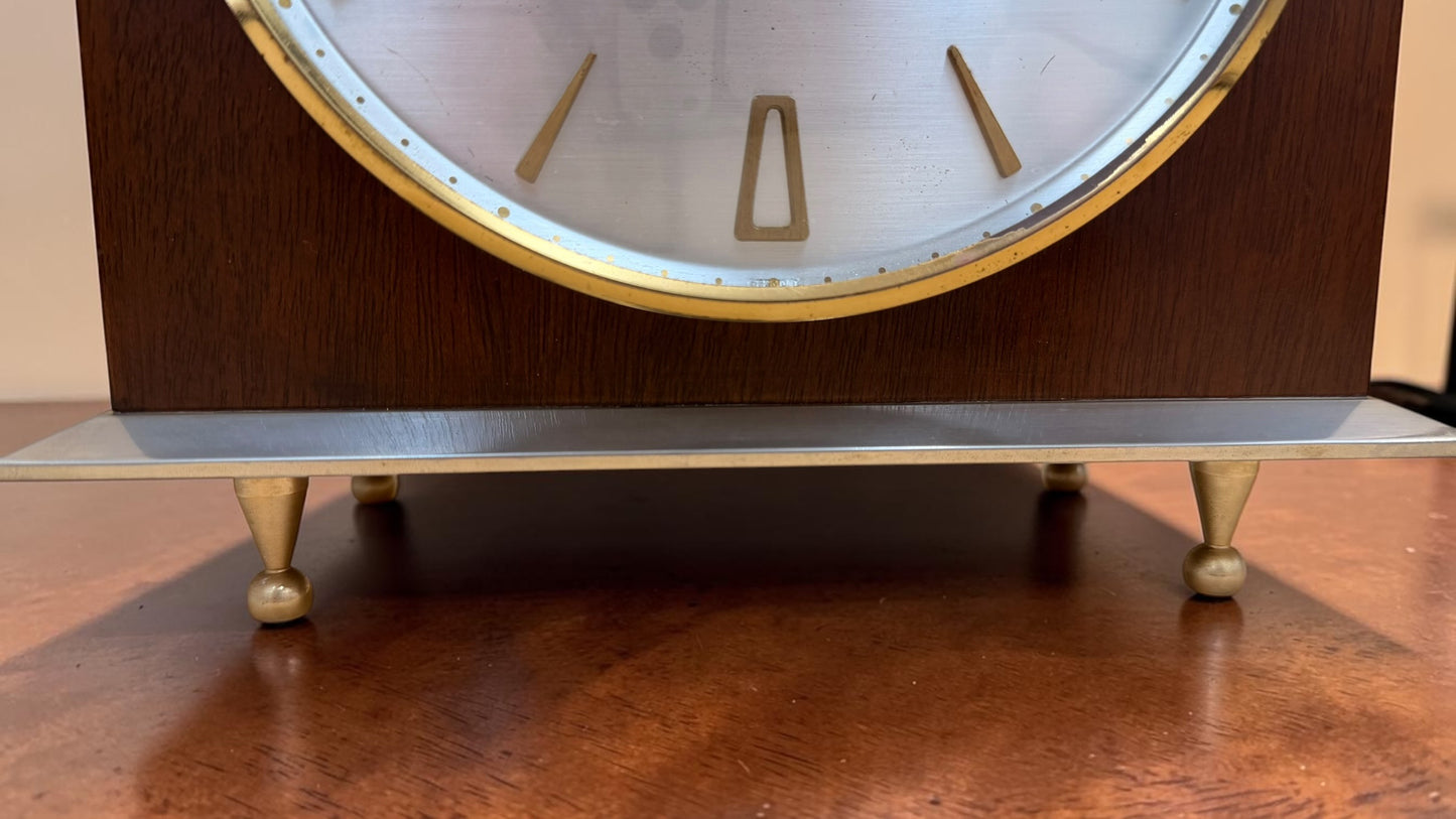 Vintage Seth Thomas Mantel Clock – Mid-Century Modern, German Movement