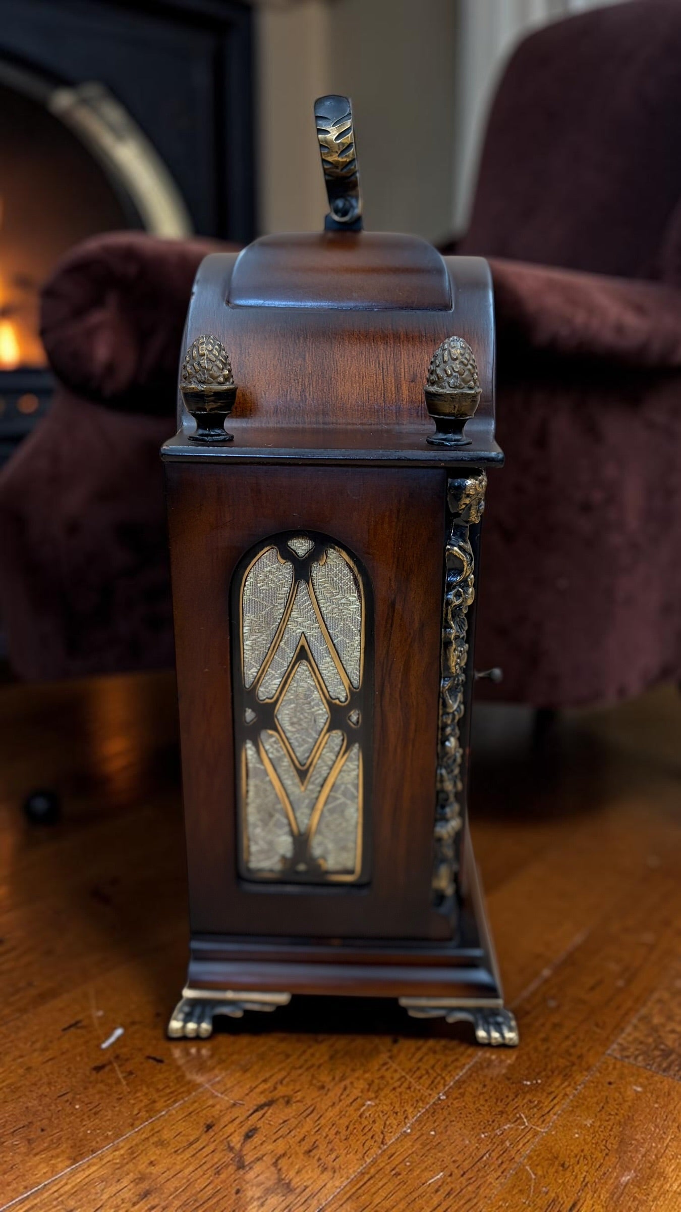Hermle Bracket Mantel Clock – New Movement, Bim-Bam Strike