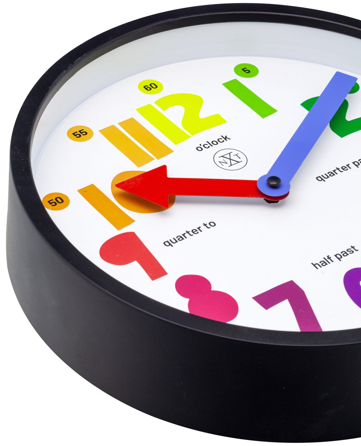 7357 Sophia Colorful Numeral Wall Clock