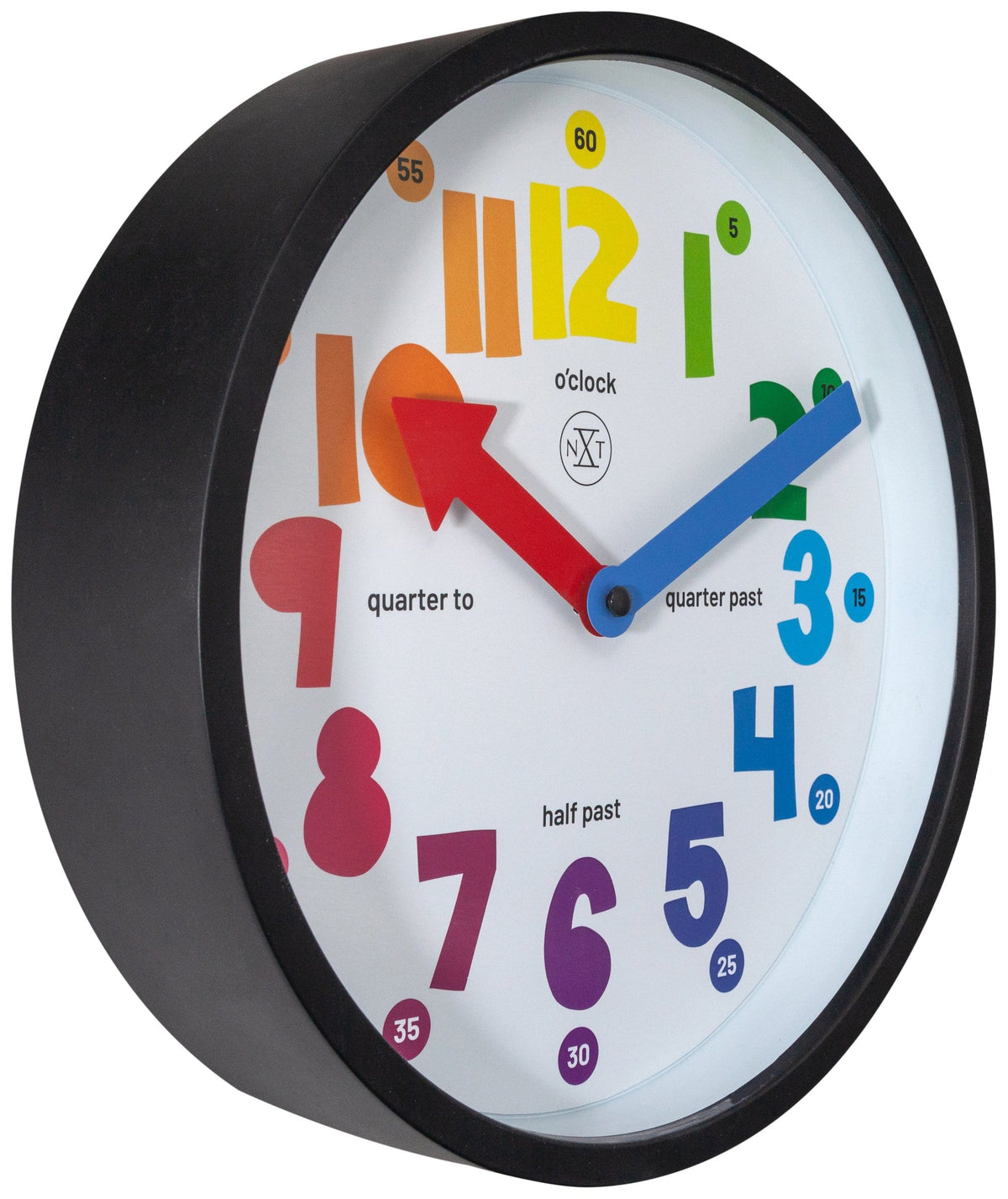 7357 Sophia Colorful Numeral Wall Clock