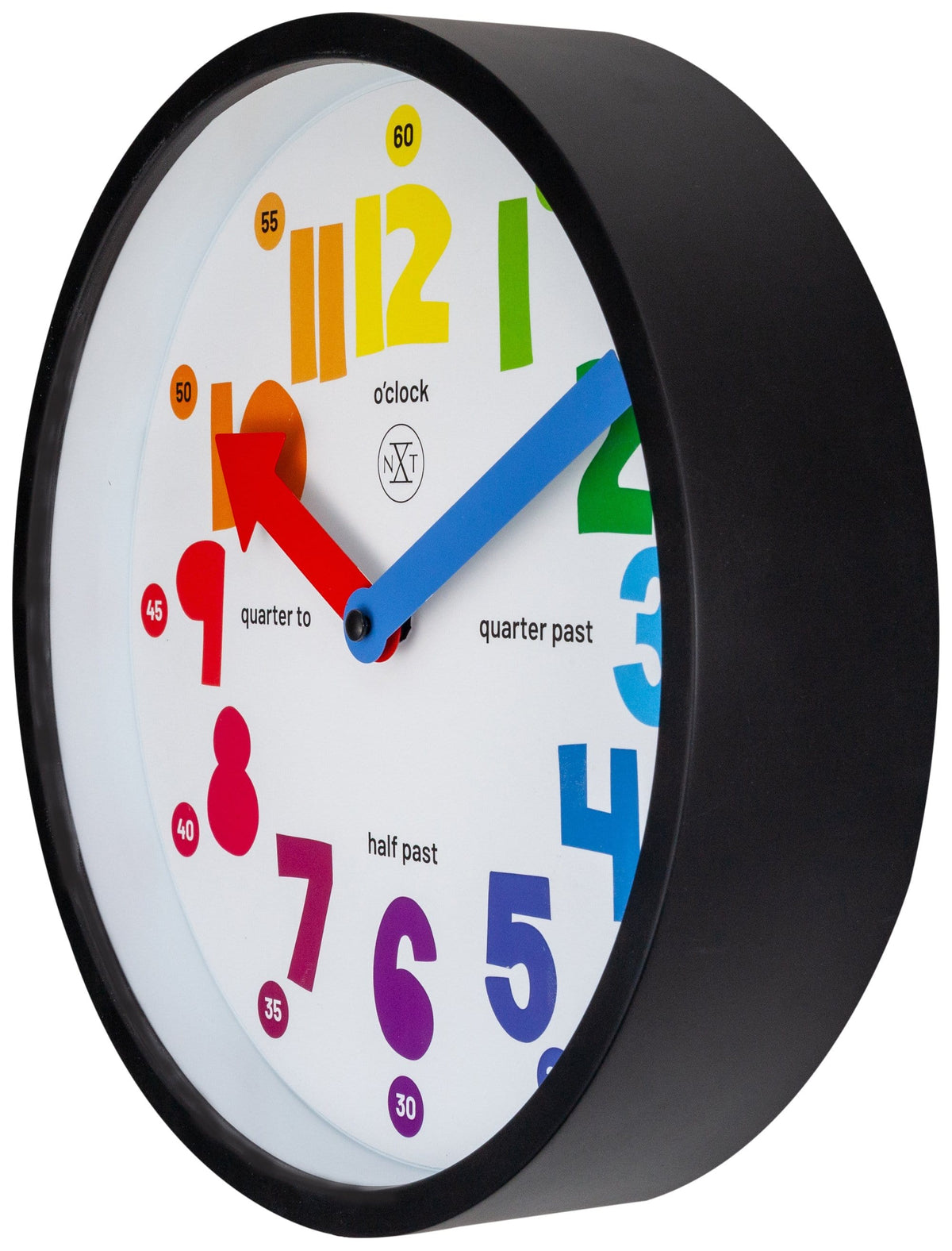 7357 Sophia Colorful Numeral Wall Clock