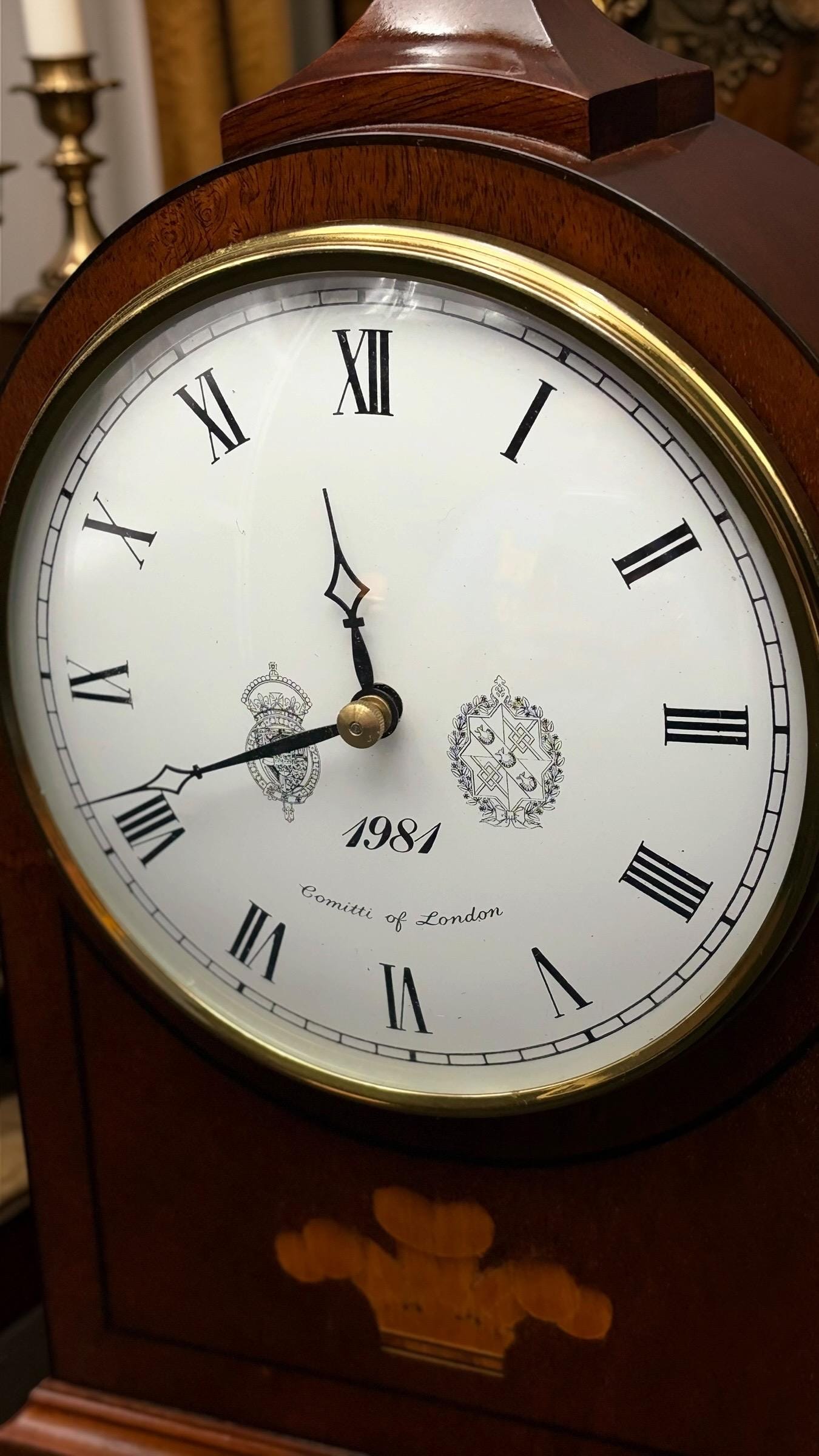 1981 Royal Wedding Mahogany Mantel Clock – Comitti, Limited Edition