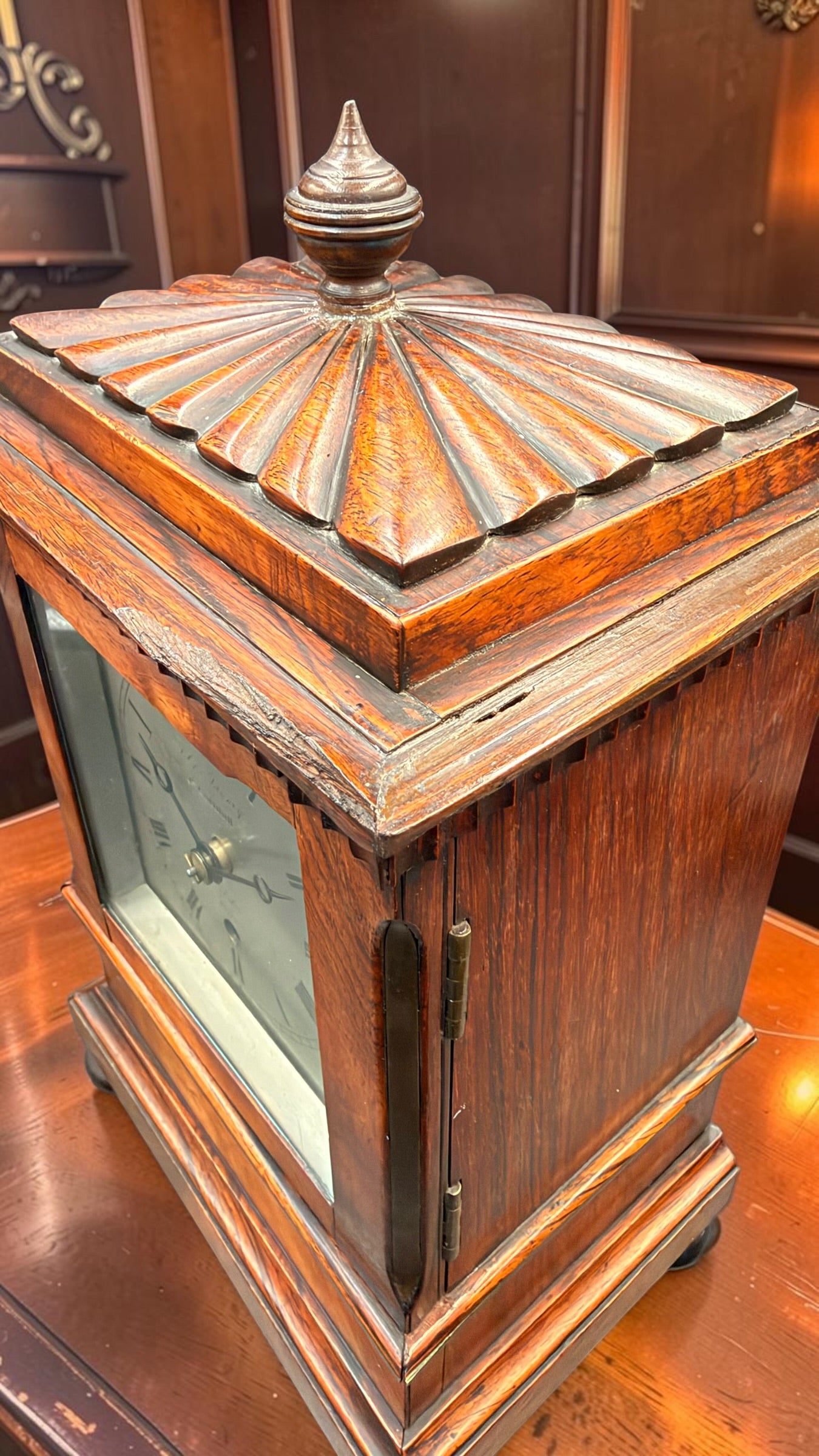 Thomas Cox Savory London Fusee Bracket Clock c.1870 | 47 Cornhill | Time Only | Original Key