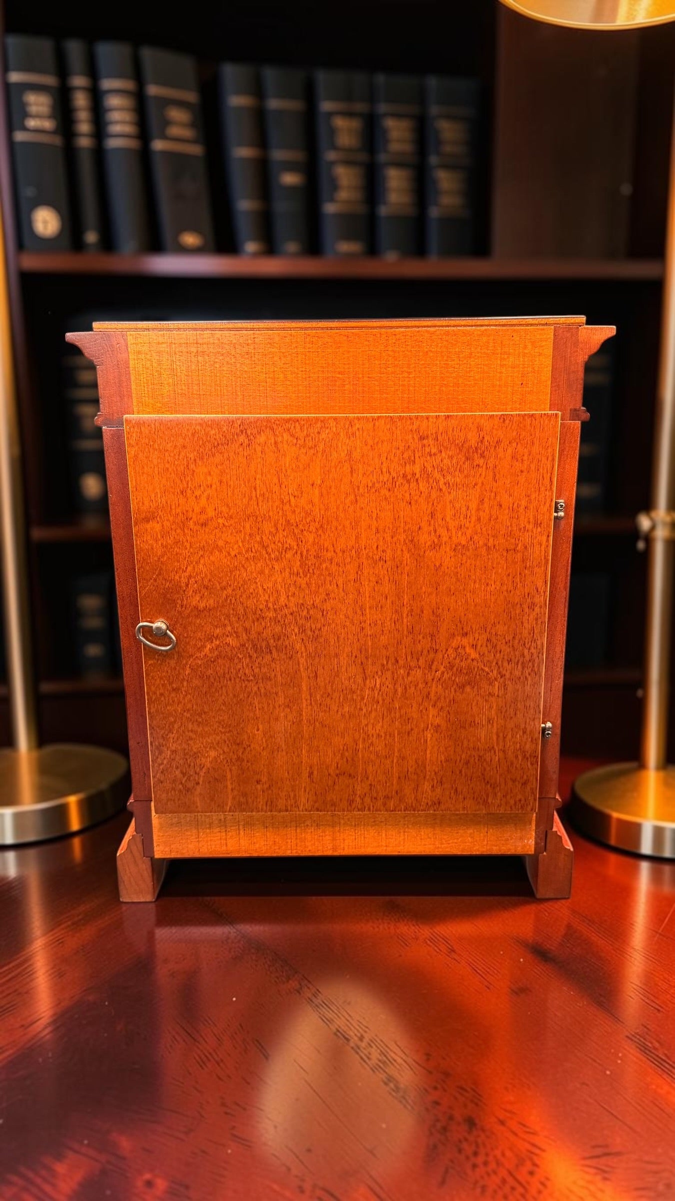 Howard Miller Mahogany Mantel Clock – Hermle Triple Chime Movement