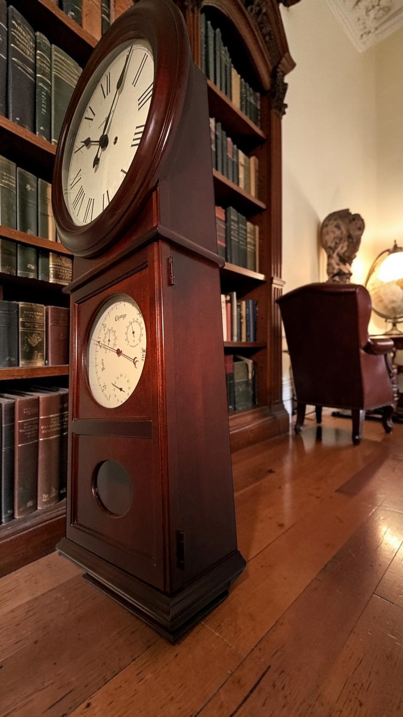 Howard Miller Lawyer Wall Clock - Executive Mechanical Timepiece - Kieninger Movement - Bim Bam Chime