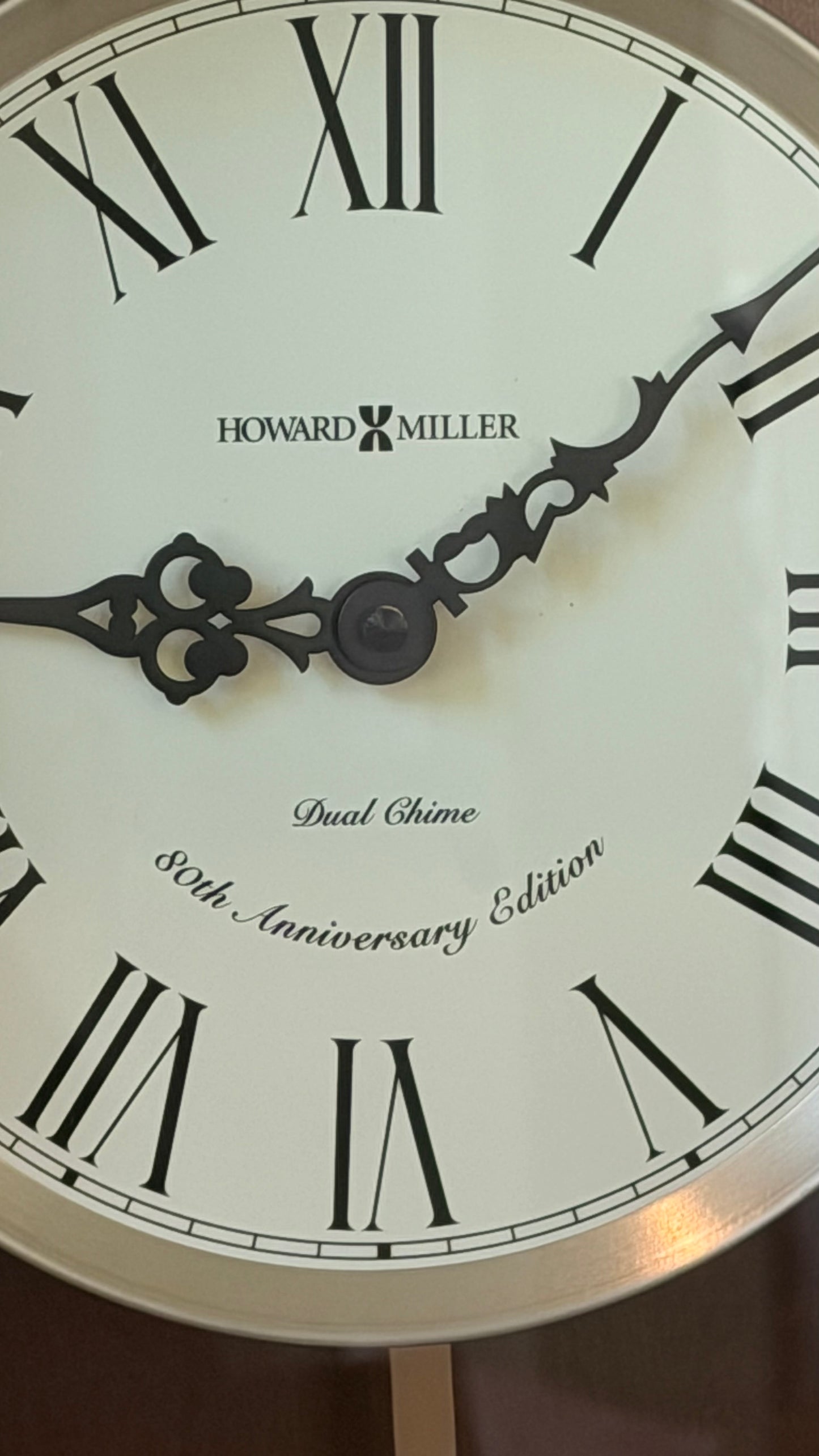 Howard Miller 80th Anniversary Wall Clock – Kieninger Dual Chime Quartz Hampton Cherry Traditional Style