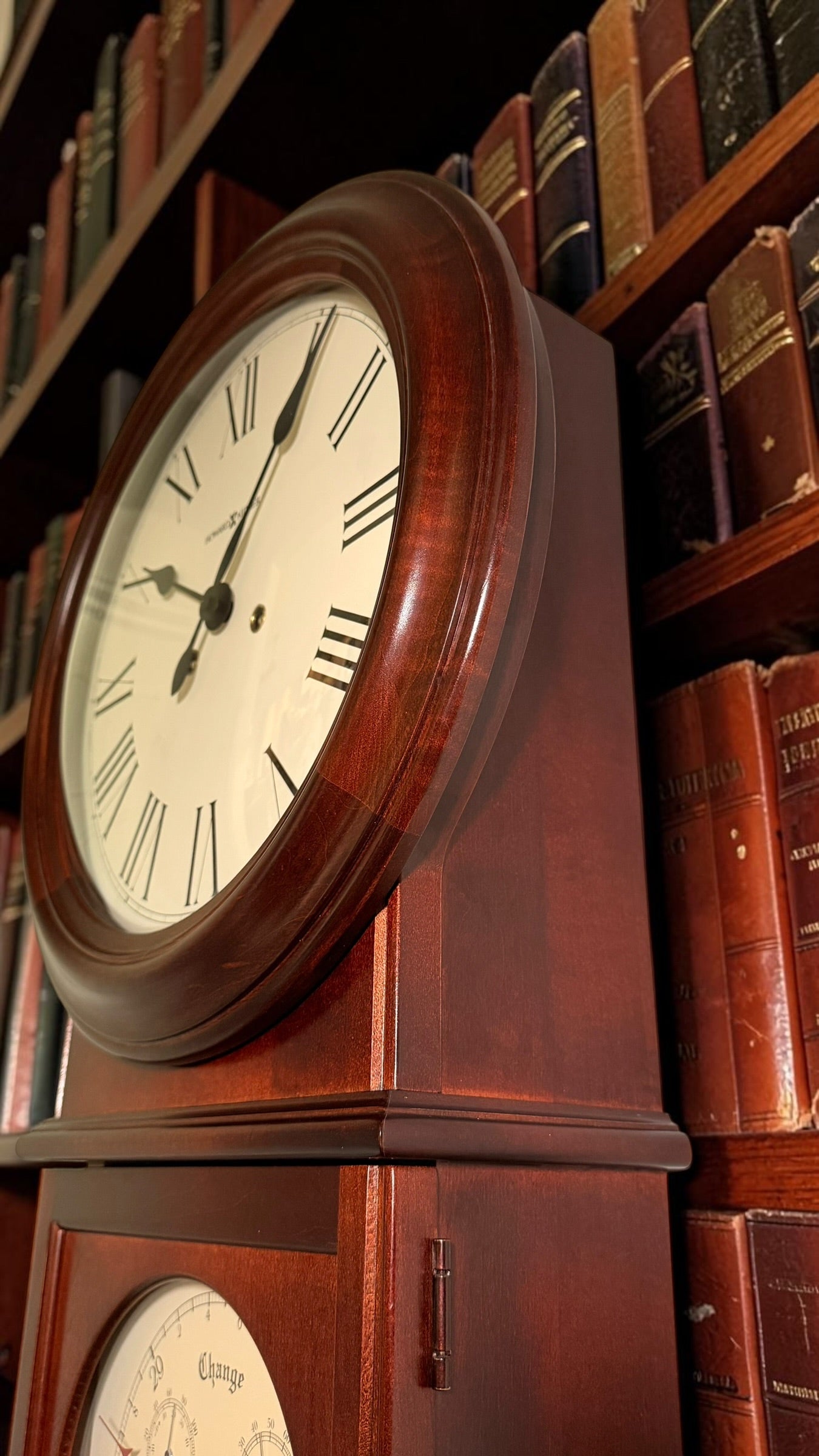 Howard Miller Lawyer Wall Clock - Executive Mechanical Timepiece - Kieninger Movement - Bim Bam Chime