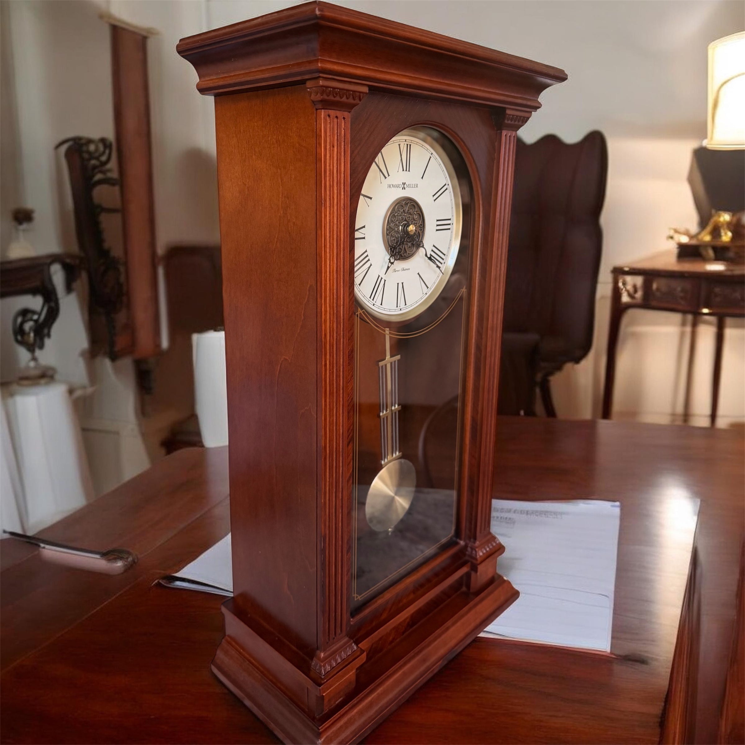 Howard Miller Stafford 635-169 Mantel Clock – detail image 5