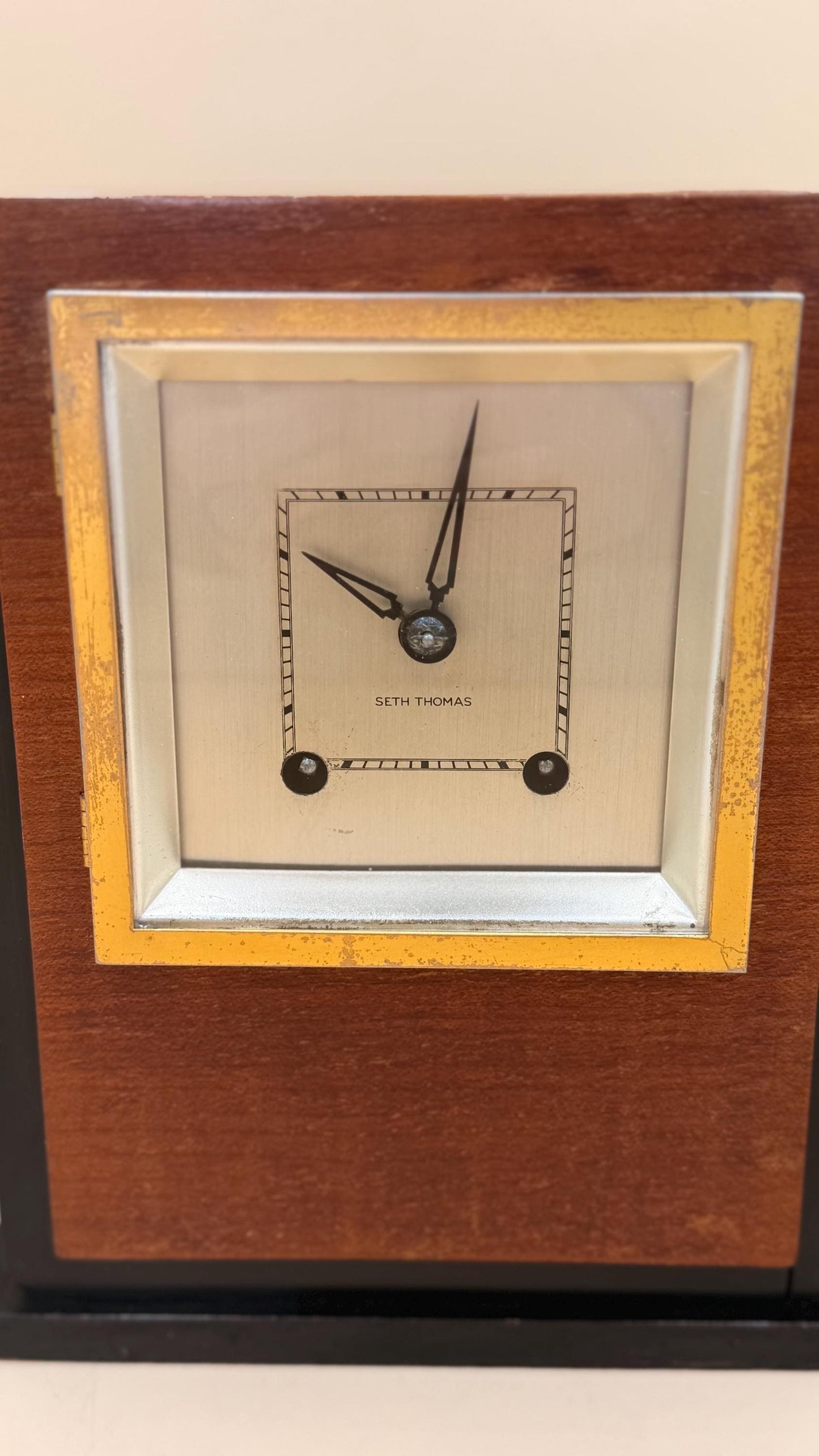 Seth Thomas Art Deco Mantel Clock – Mechanical Wind-Up, Recently Serviced